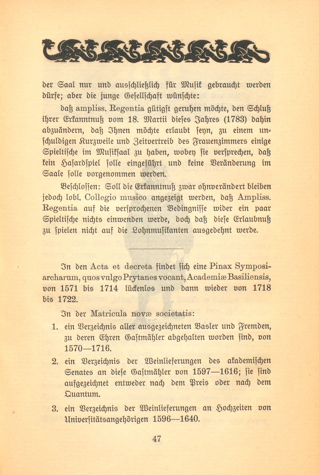 Das Prytaneum der Universität Basel. 1570-1744 – Seite 25