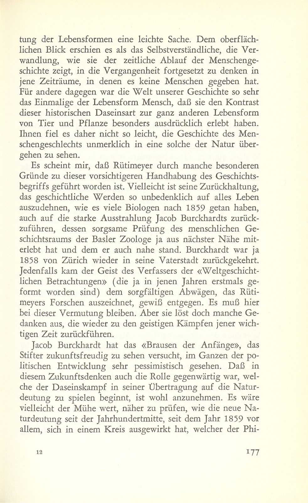 Die Frühzeit des Darwinismus im Werk Ludwig Rütimeyers – Seite 14