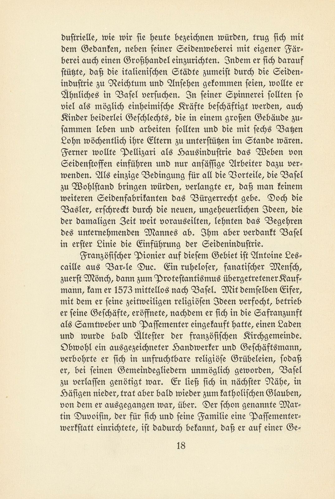 Der Einfluss der französischen Refugianten auf die Kultur Basels – Seite 7