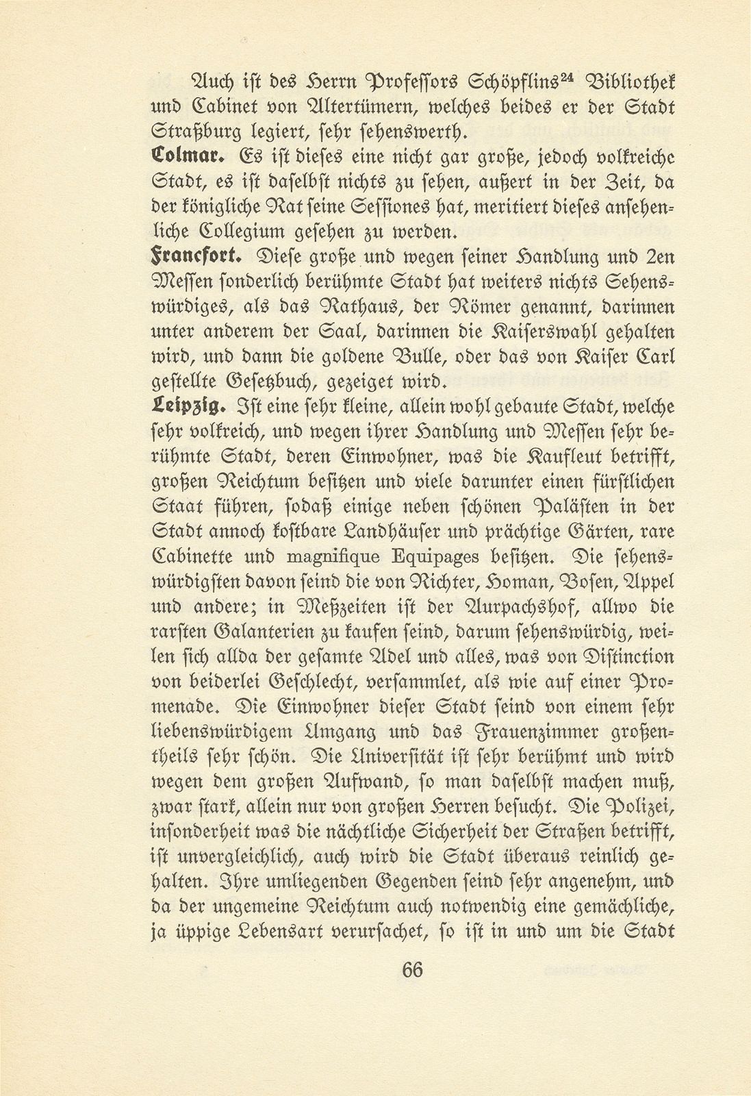 Johannes Ryhiner's Anmerkungen über das Merkwürdige, so in denen Städten, die ich zu sehen Gelegenheit gehabt, wahrzunehmen, nach der Ordnung, wie ich solche eine nach der anderen besucht – Seite 13