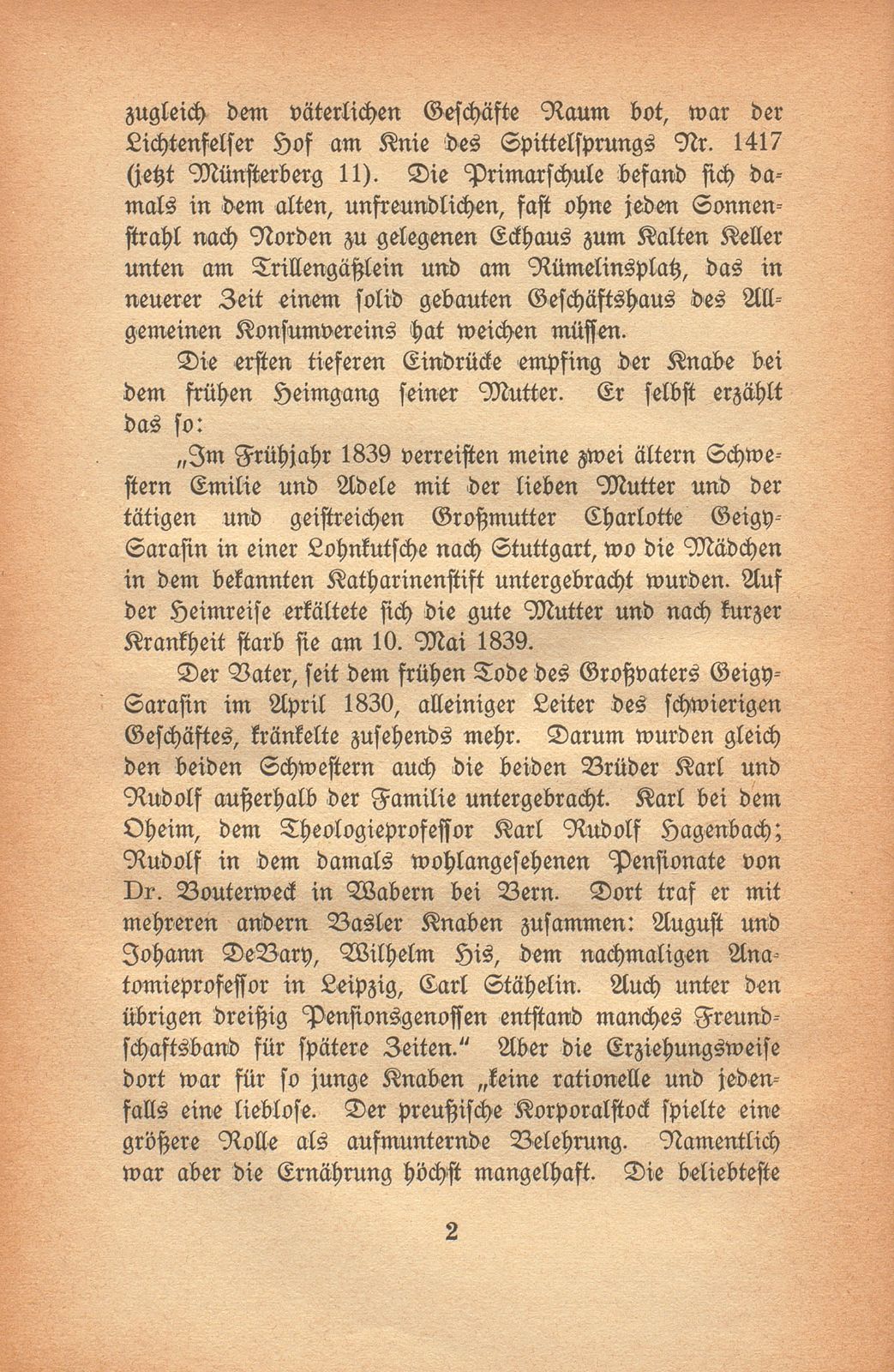 Johann Rudolf Geigy-Merian. 4. März 1830 bis 17. Februar 1917 – Seite 2