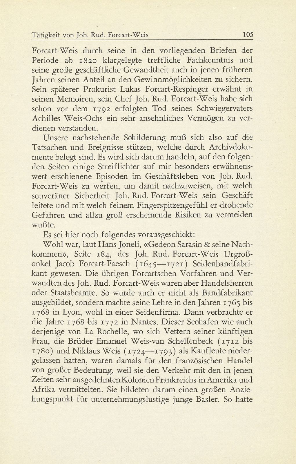 Die geschäftliche Tätigkeit von Johann Rudolf Forcart-Weis 1749-1834 – Seite 4