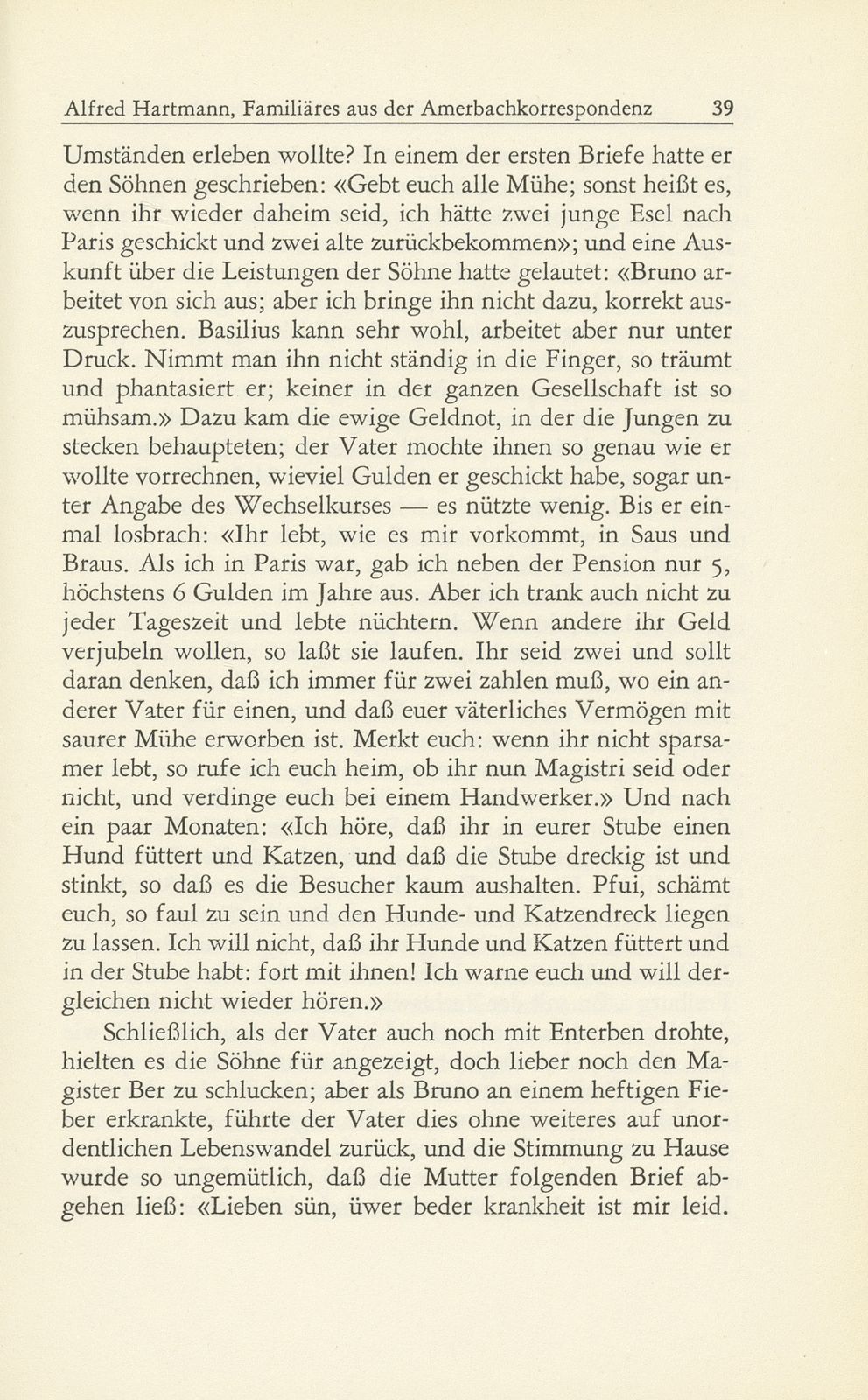 Familiäres aus der Amerbachkorrespondenz – Seite 5