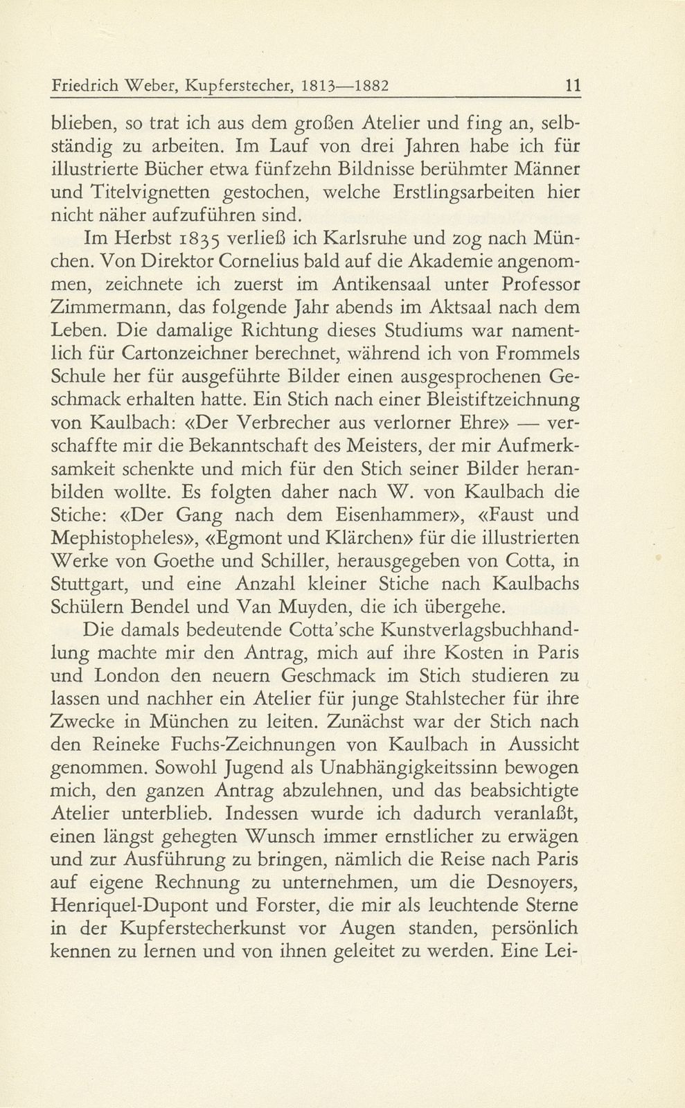 Friedrich Weber, Kupferstecher, 1813-1882. Sein Lebensgang – von ihm selbst erzählt – Seite 5