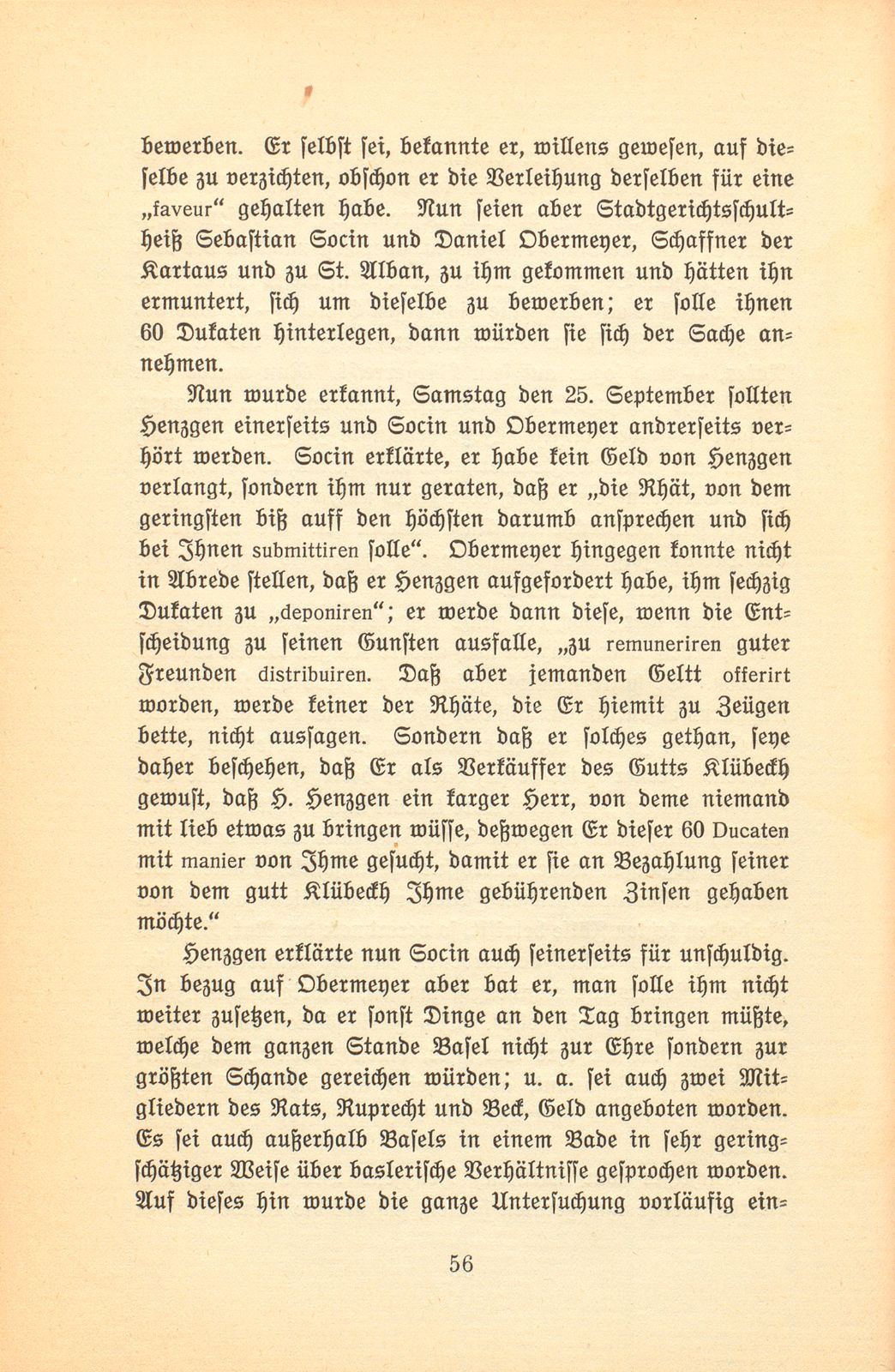 Basler Aufzeichnungen des siebenzehnten Jahrhunderts [Hans Jakob Rippel] – Seite 22