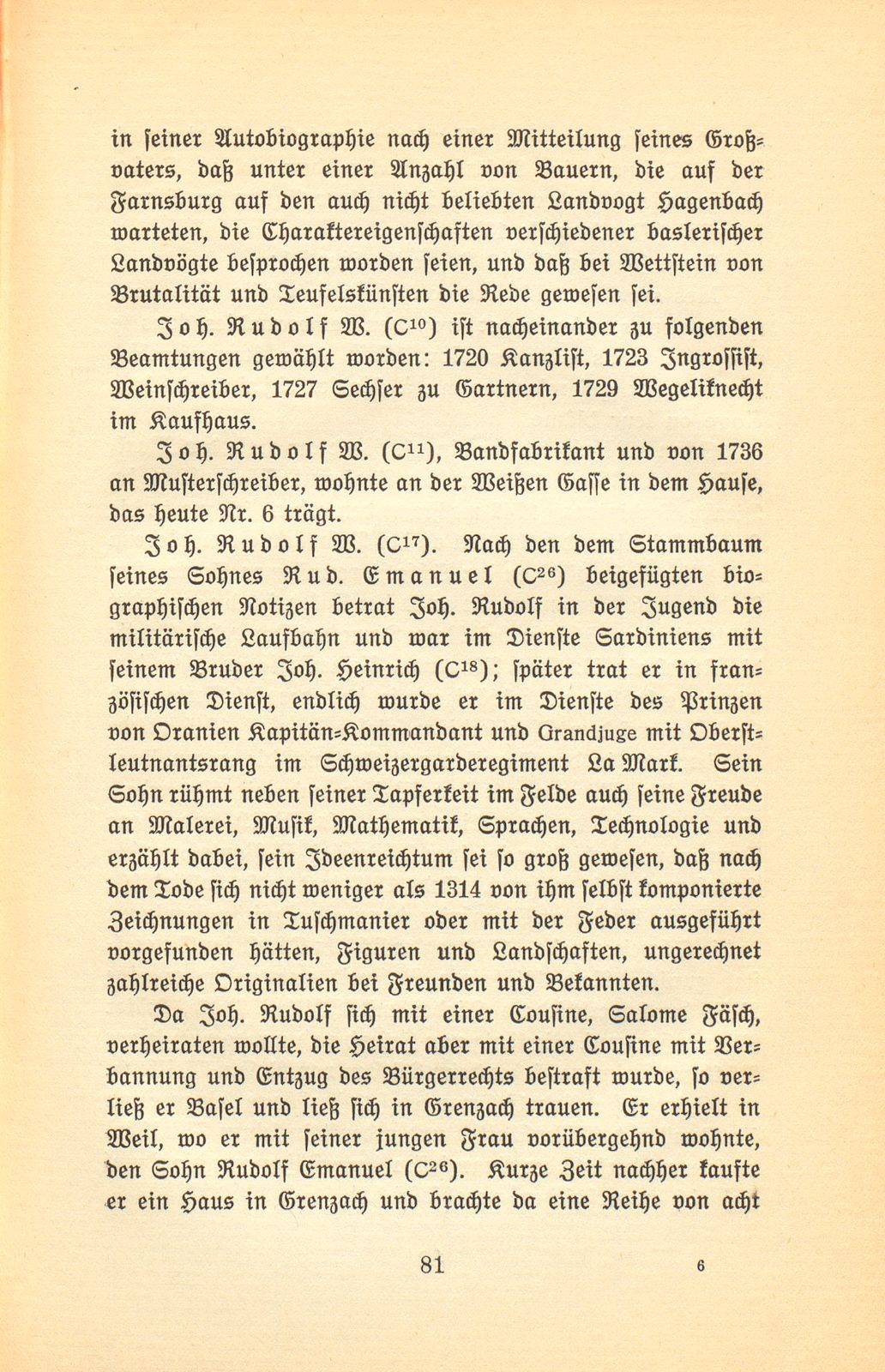 Johann Rudolf Wettstein's männliche Nachkommen in Basel – Seite 24