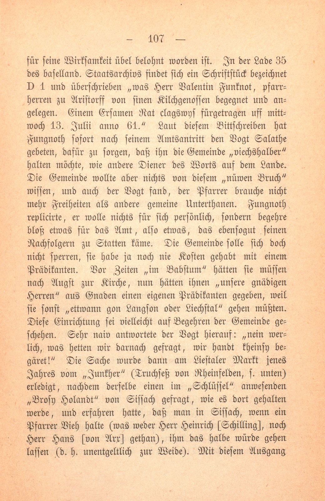 Geschichte der Pfarrei Arisdorf, nach handschriftlichen Quellen dargestellt – Seite 3