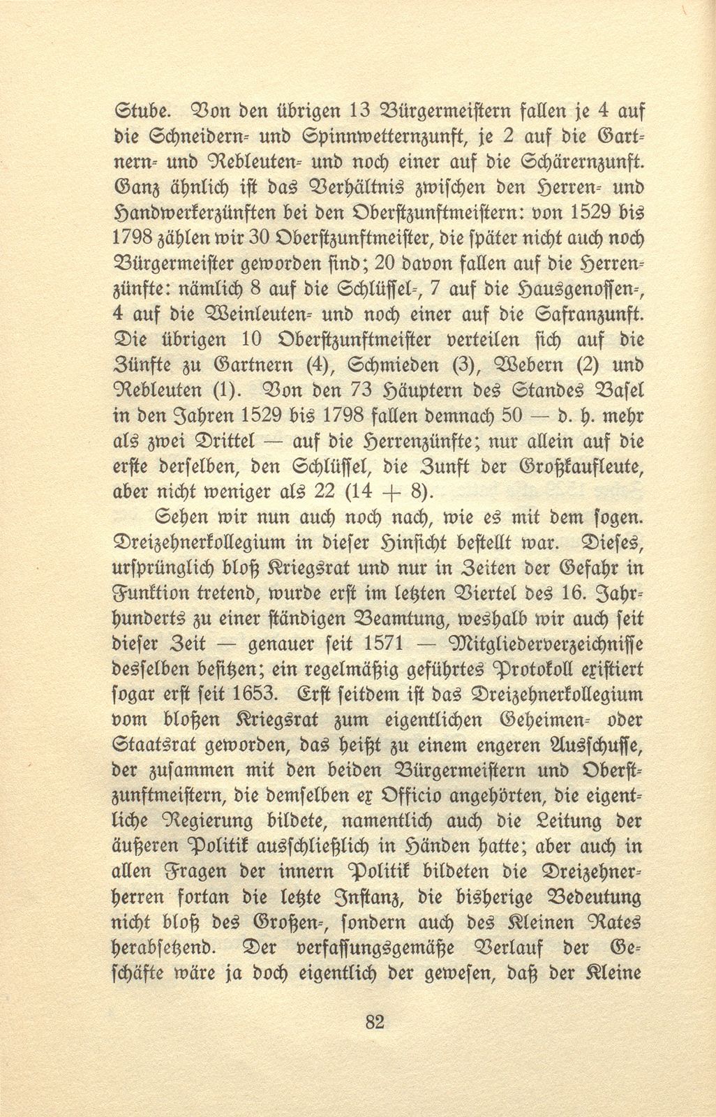 Stände und Verfassung in Basel vom 16. bis 18. Jahrhundert – Seite 13