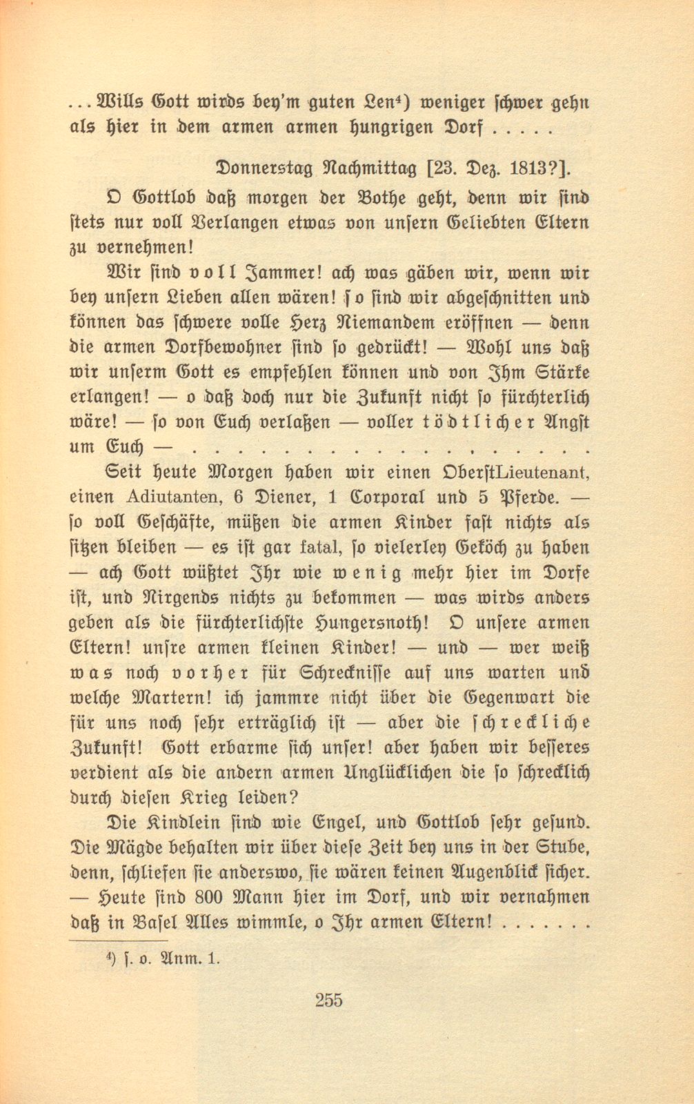 Hundertjährige Briefe einer Lausener Pfarrfrau [Susanna Maria Burckhardt-Schorndorf] – Seite 6