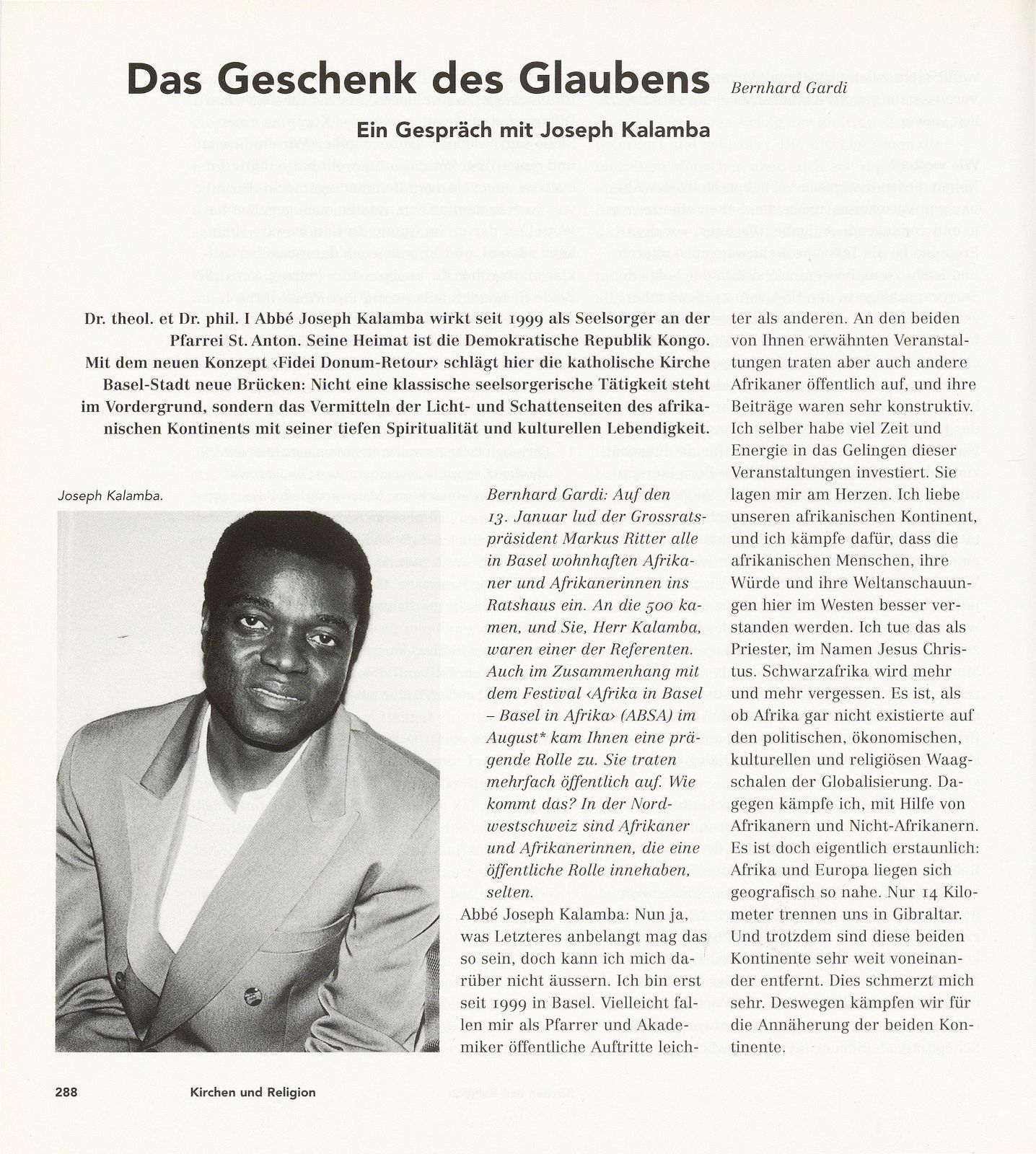 Das Geschenk des Glaubens – Seite 1