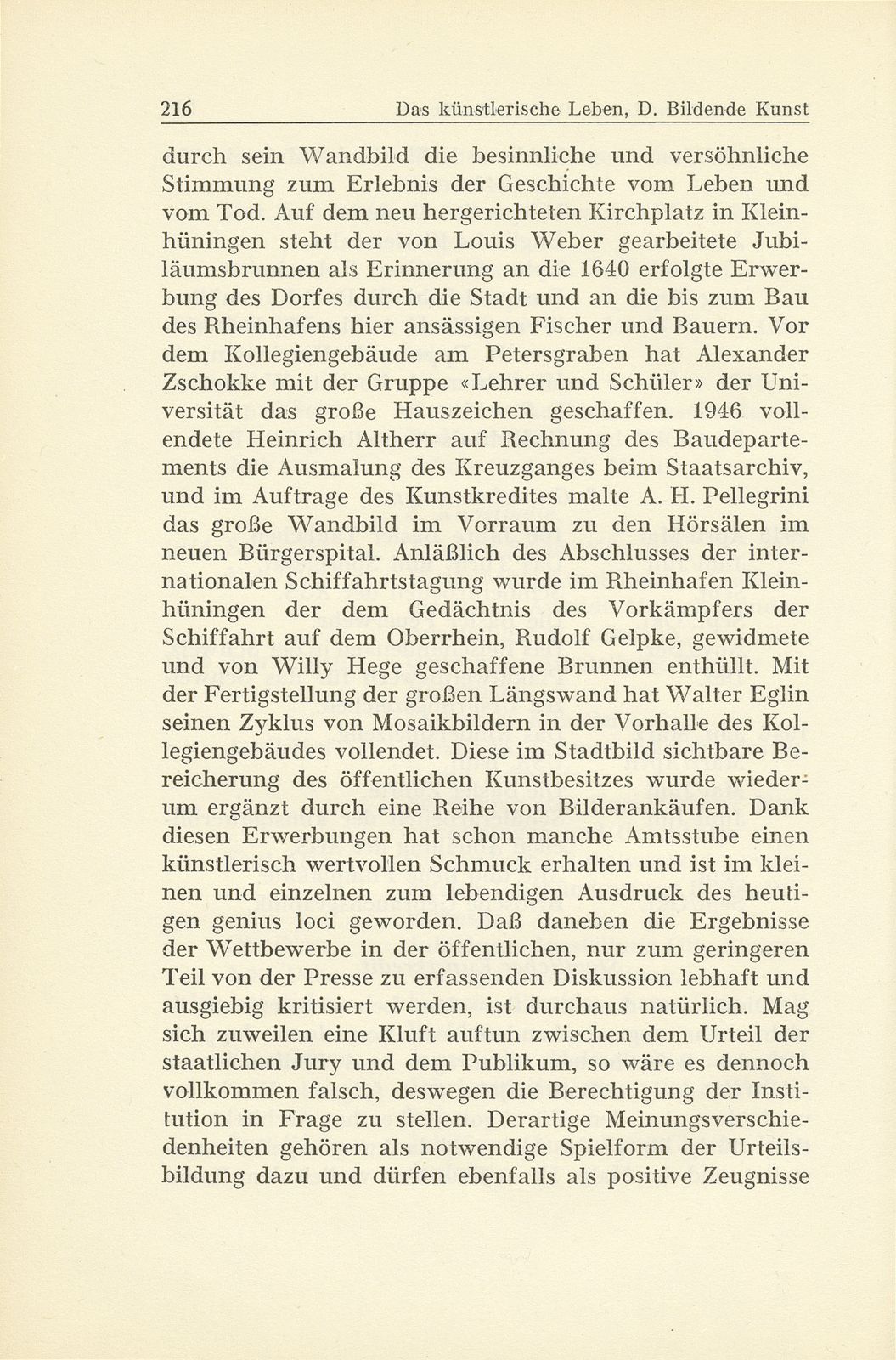 Das künstlerische Leben in Basel vom 1. Oktober 1945 bis 30. September 1946 – Seite 4