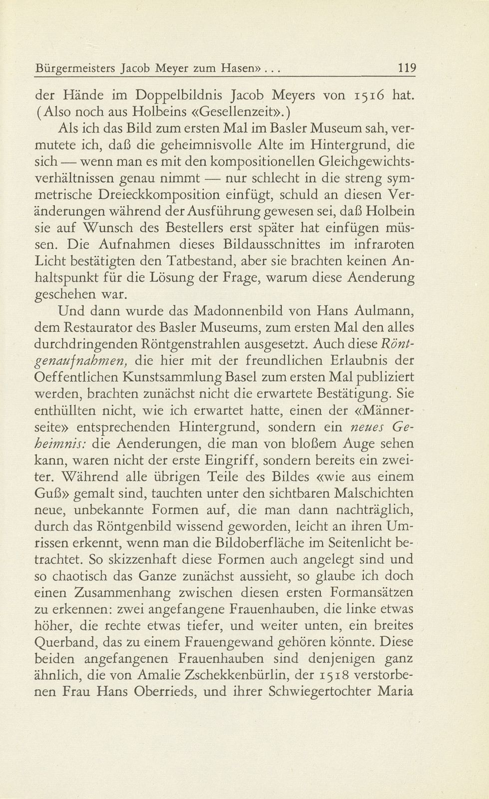 Hans Holbein d. J. ‹Madonna des Bürgermeisters Jacob Meyer zum Hasen› und ihre Geheimnisse – Seite 15