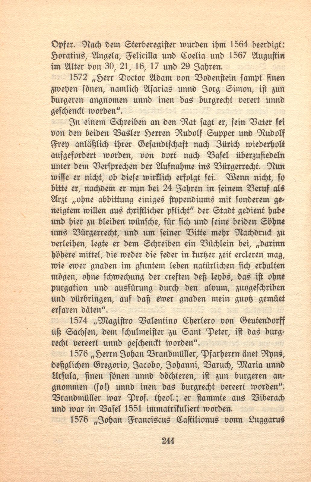 Vom Zuwachs der Basler Bürgerschaft aus der Universität bis zur Revolutionszeit – Seite 14