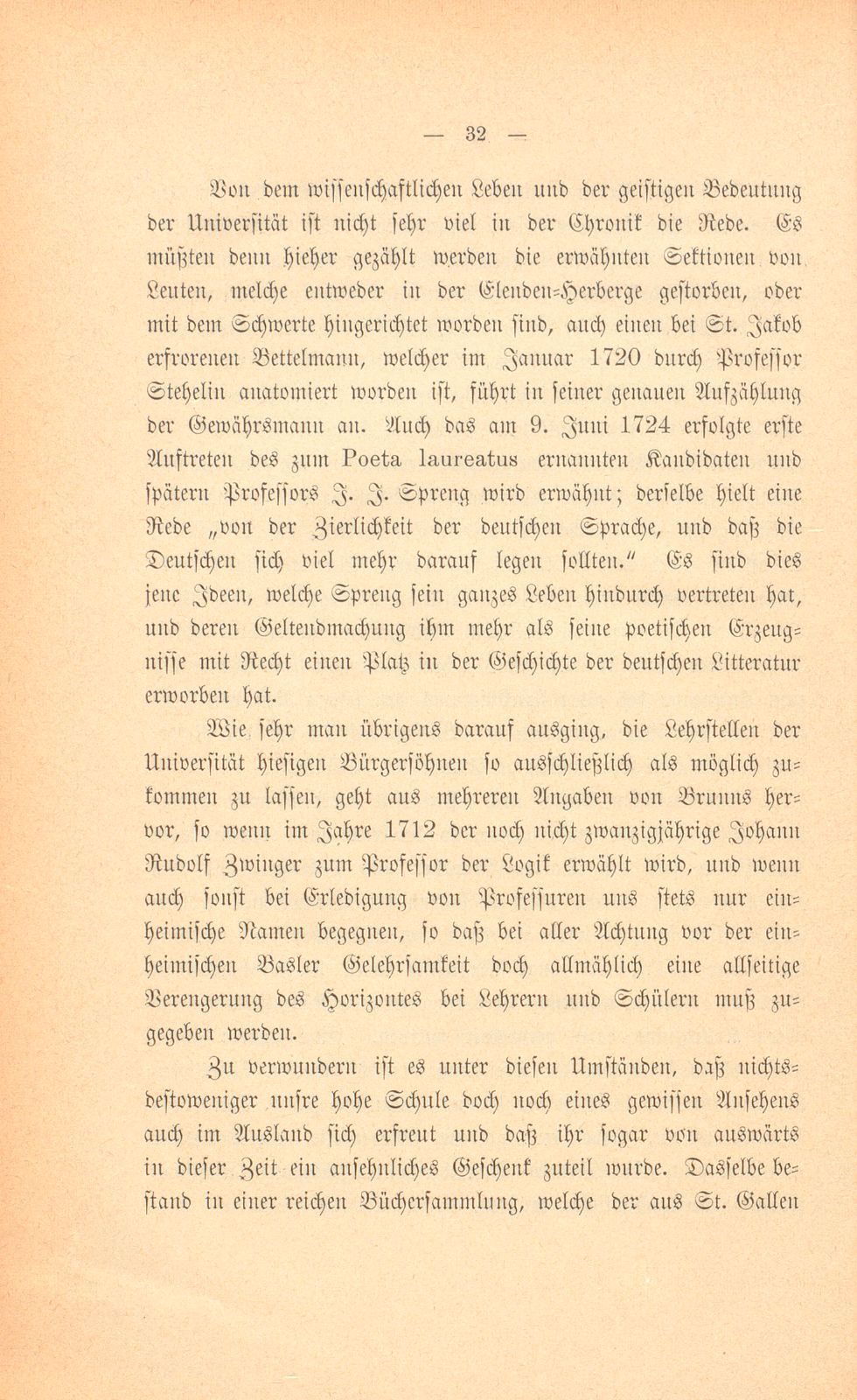 Mitteilungen aus einer Basler Chronik des beginnenden XVIII. Jahrhunderts [Sam. v. Brunn] – Seite 12