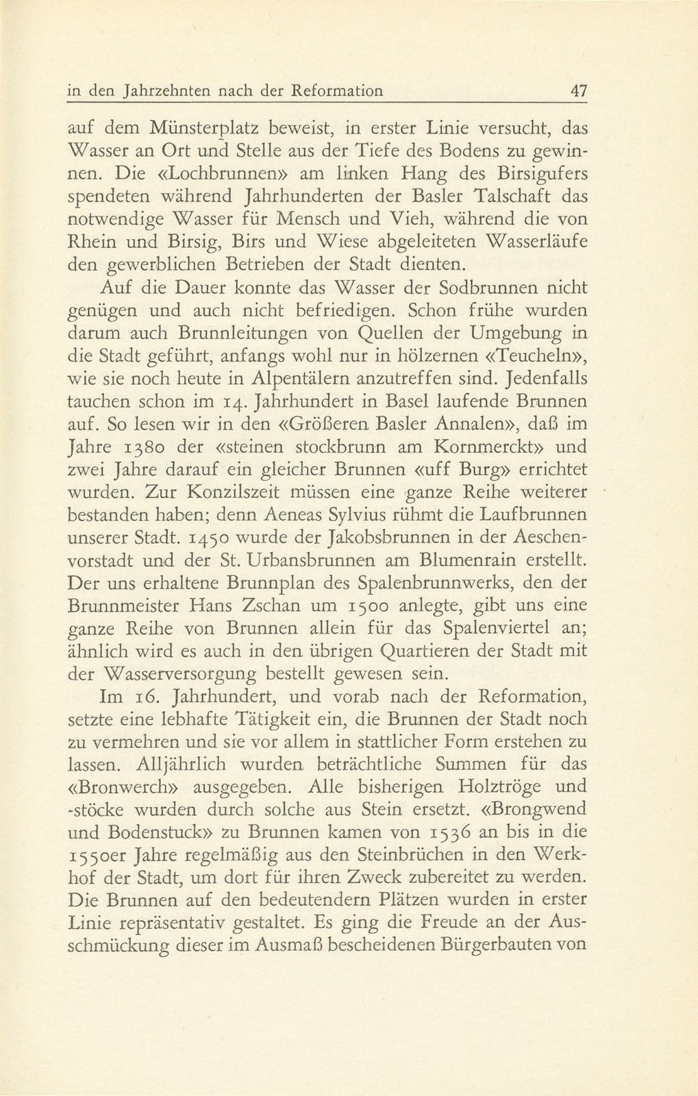 Von Basels öffentlicher Bau- und Kunstpflege in den Jahrzehnten nach der Reformation 1529-1560 – Seite 27