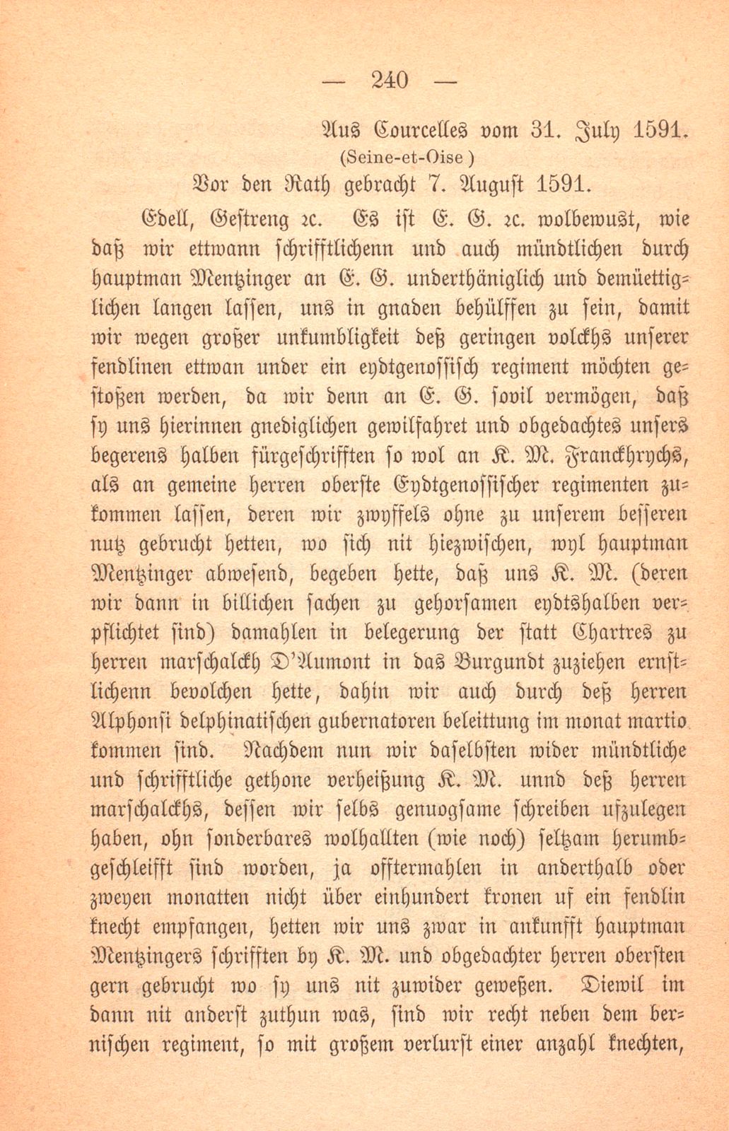 Schicksal einiger Basler Fähnlein in französischem Sold. (1589-1593.) – Seite 89