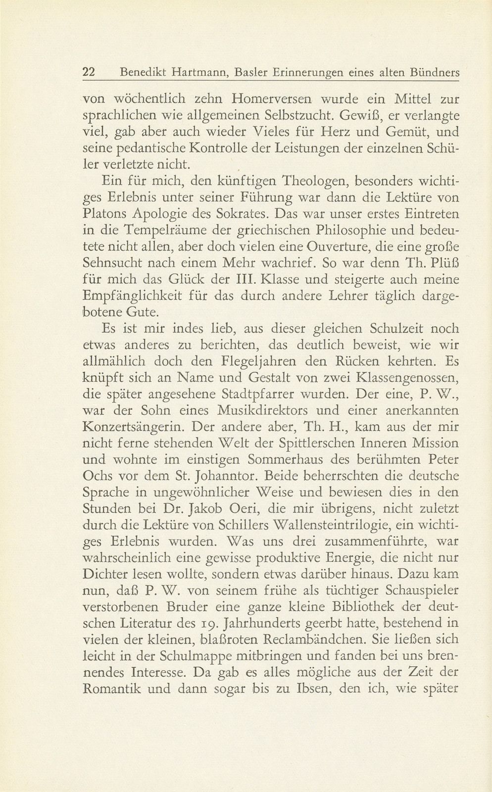 Basler Erinnerungen eines alten Bündners – Seite 9