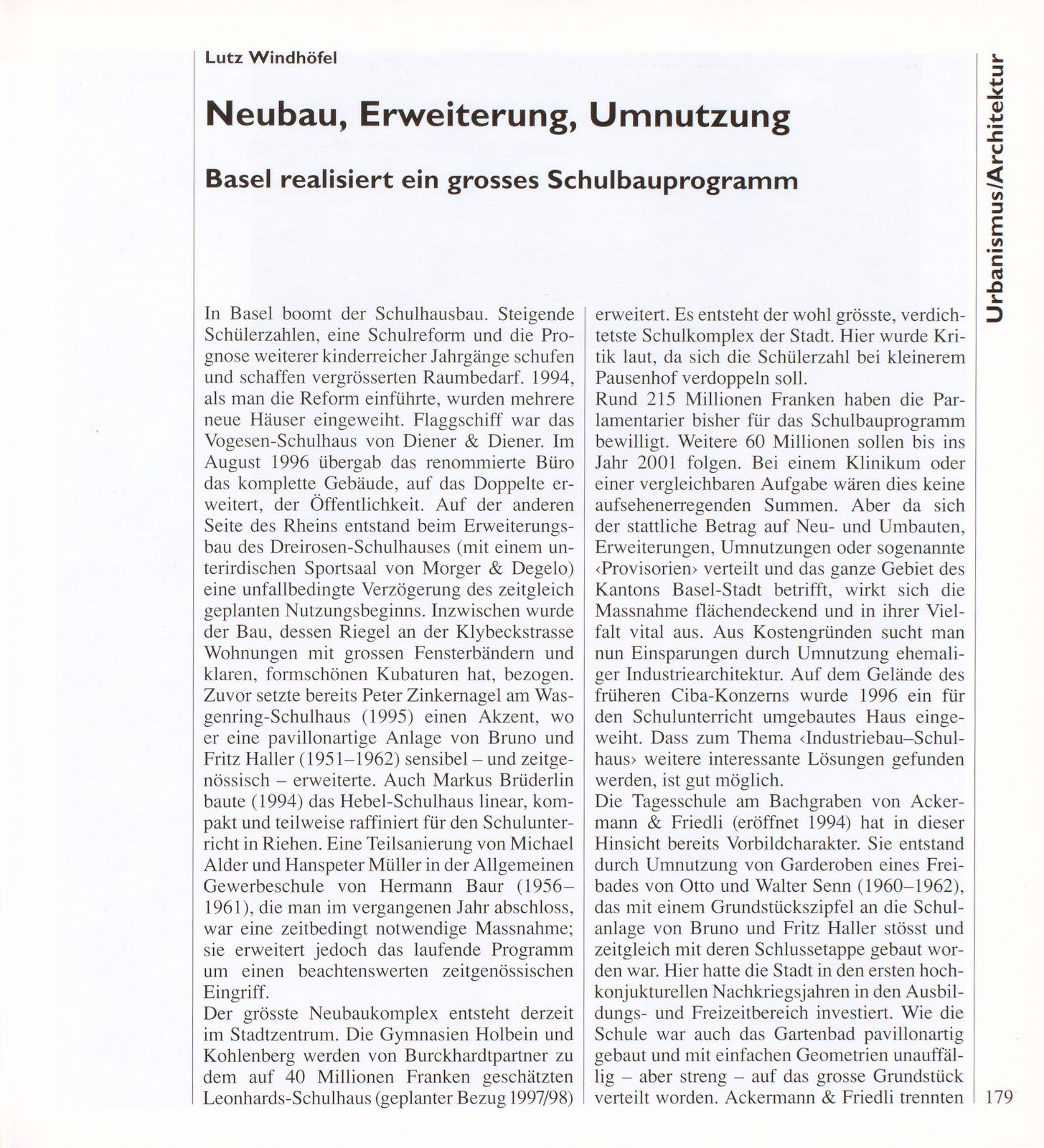 Neubau, Erweiterung, Umnutzung – Seite 1