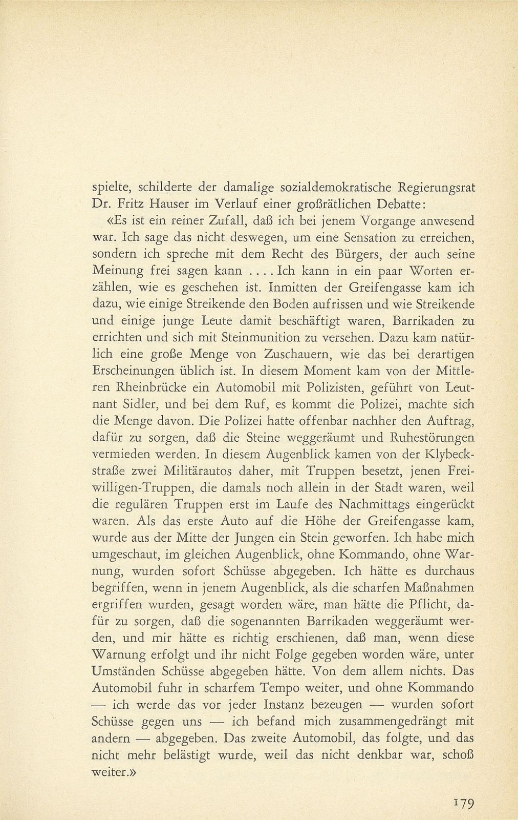 Erinnerungen an den Basler Generalstreik 1919 – Seite 9