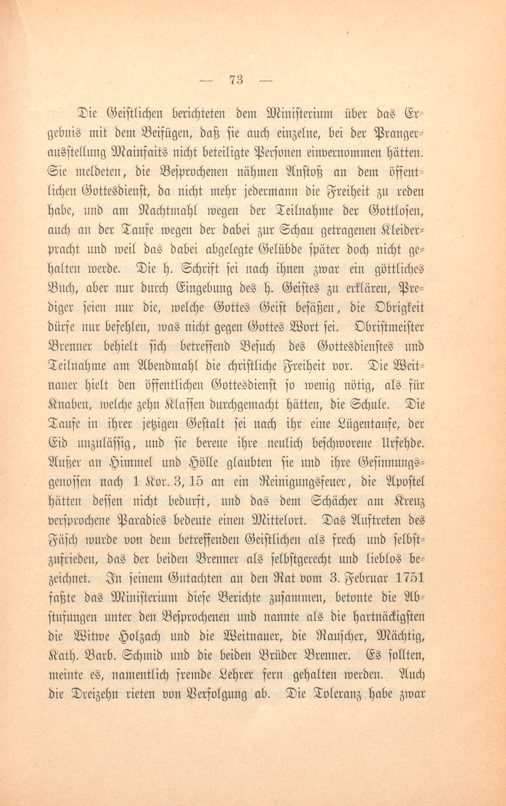 Die Basler Separatisten im achtzehnten Jahrhundert – Seite 20