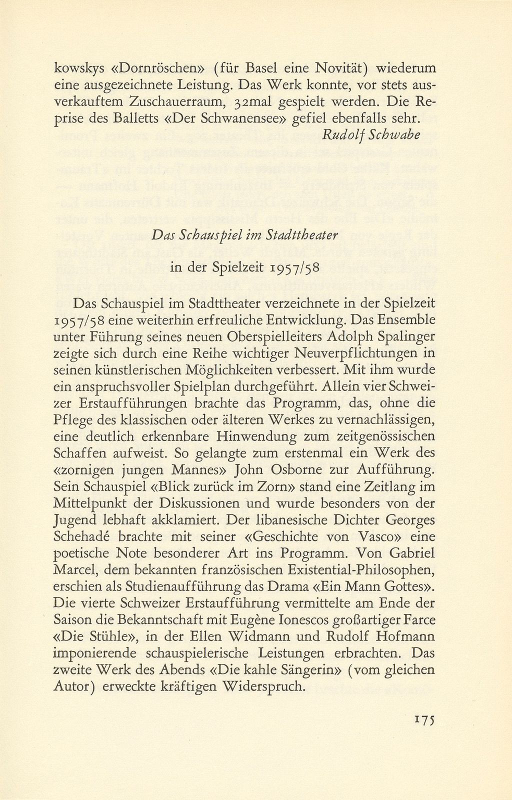 Das künstlerische Leben in Basel – Seite 1