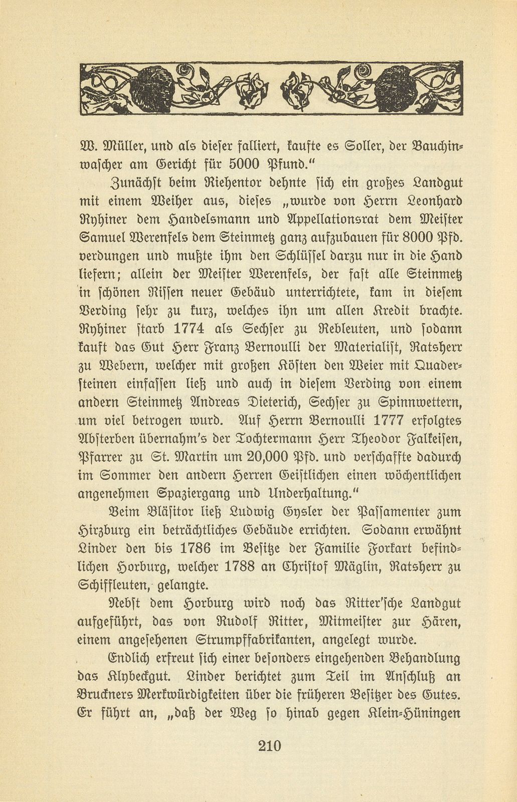 Eine Kleinbasler Chronik des 18. Jahrhunderts [Wilhelm Linder] – Seite 18