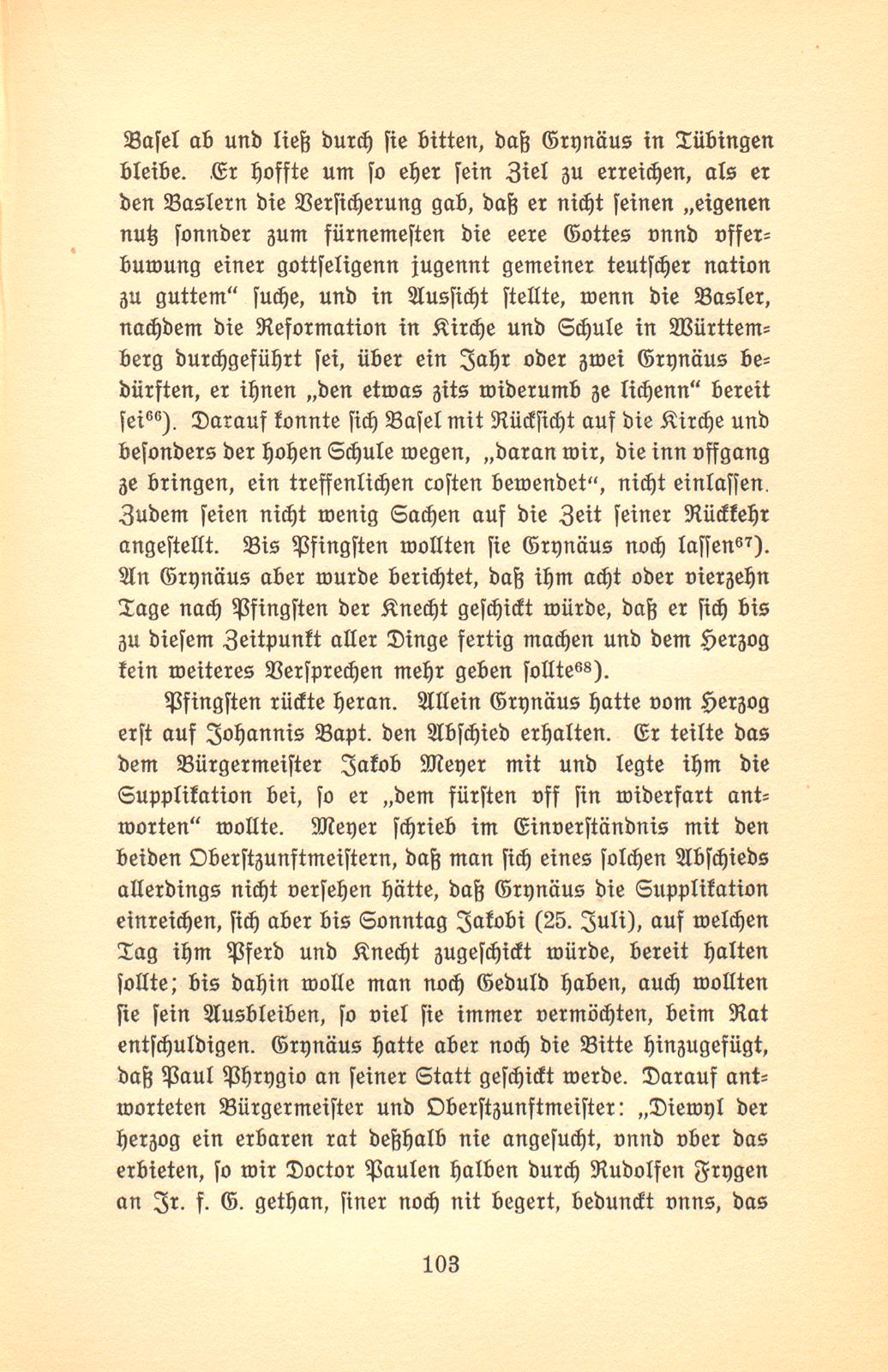 Die Berufung des Simon Grynäus nach Tübingen. 1534/1535 – Seite 16