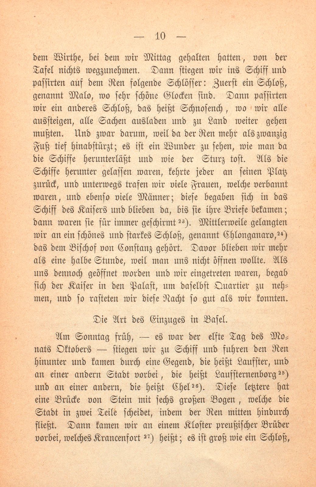 Andrea Gattaro von Padua, Tagebuch der Venetianischen Gesandten beim Concil zu Basel. (1433-1435.) – Seite 10