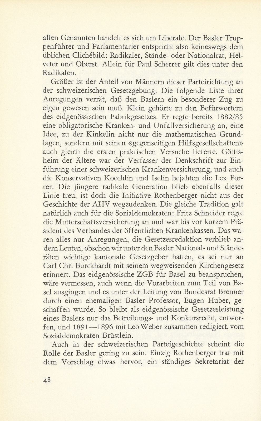 Vom Wandel der Basler Vertretung in der Bundesversammlung 1848-1919 – Seite 18