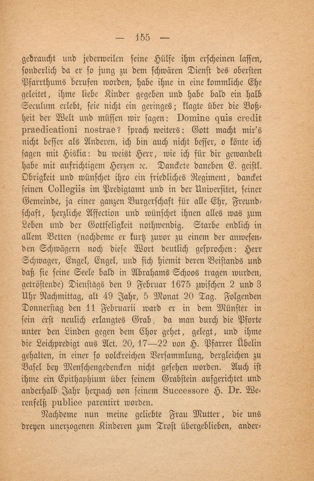 Aus einem baslerischen Stammbuch, XVII. Jahrhundert – Seite 19