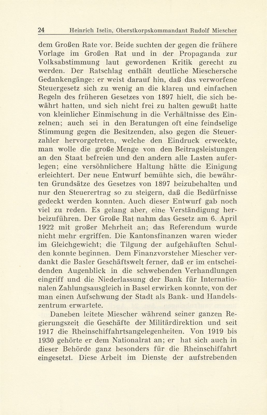 Oberstkorpskommandant Rudolf Miescher 17. März 1880 bis 31. Juli 1945 – Seite 7