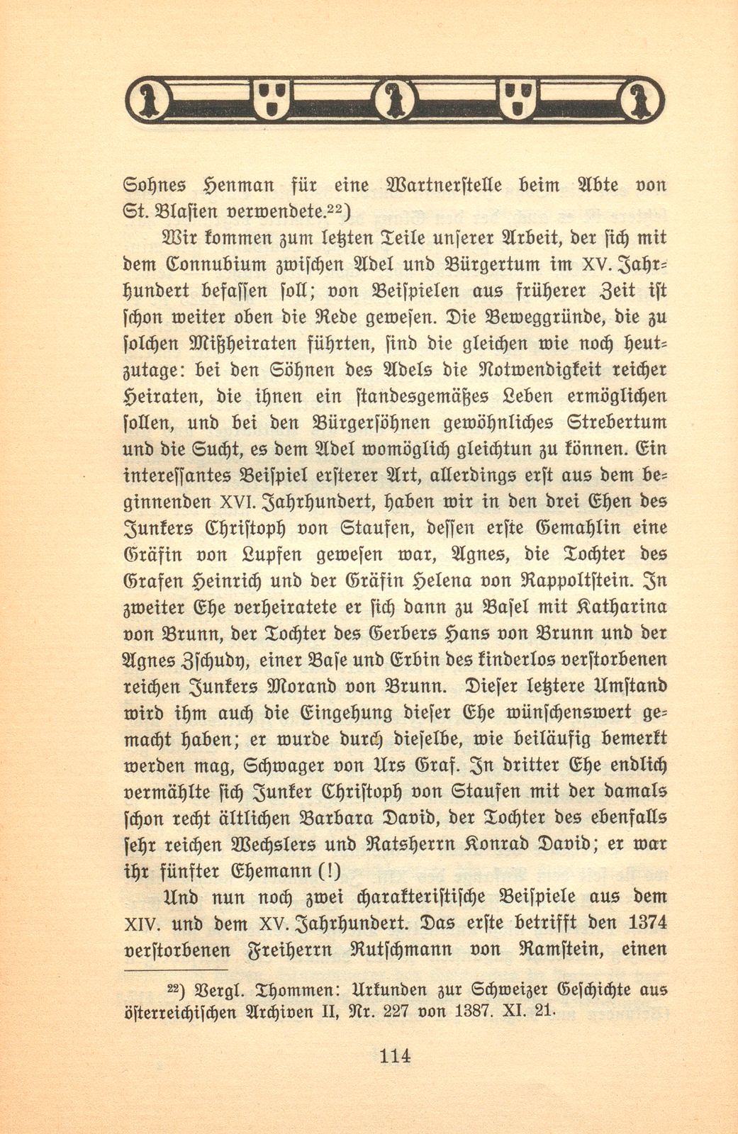 Herkunft und Stellung von Adel und Patriziat zu Basel im XIII. bis XV. Jahrhundert – Seite 23