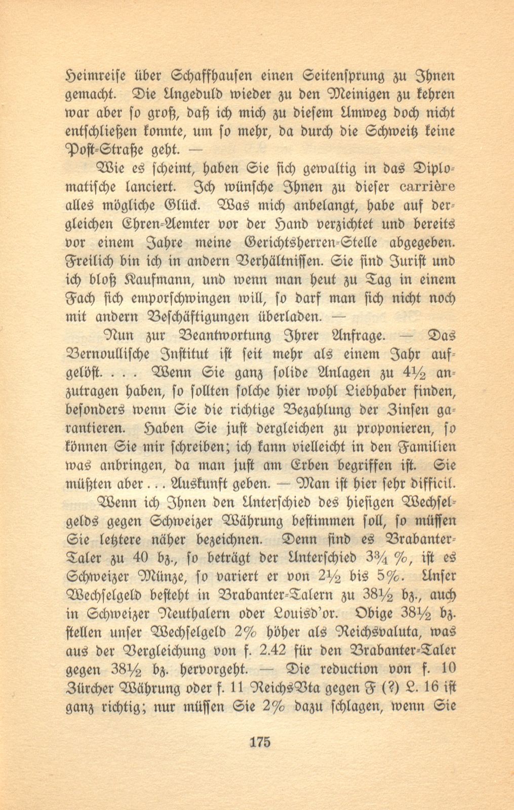 Aus den Briefen eines Baslers vor hundert Jahren [Eduard His-La Roche] – Seite 9