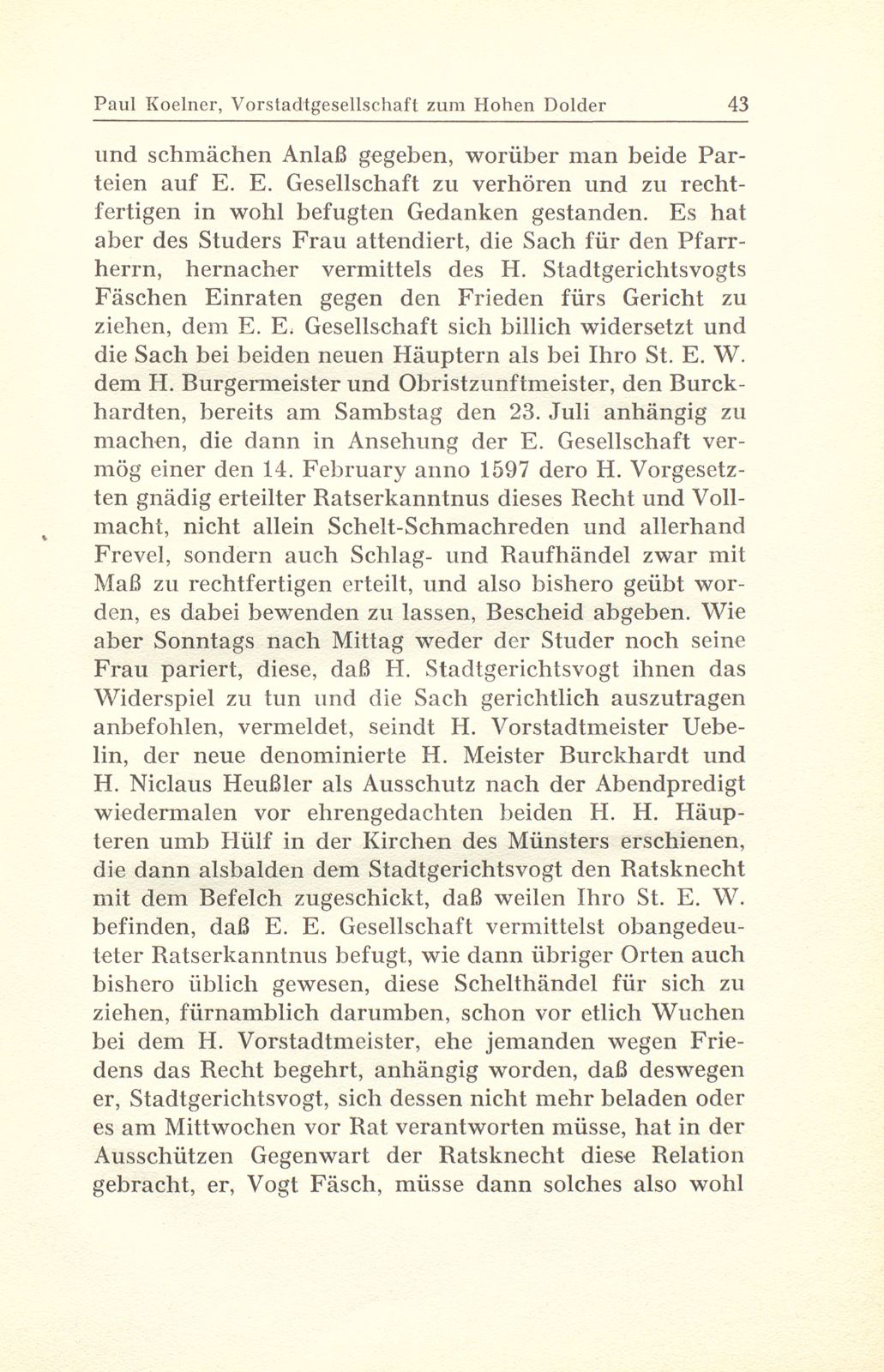 Aus der Gerichtspraxis der Vorstadtgesellschaft zum Hohen Dolder – Seite 29