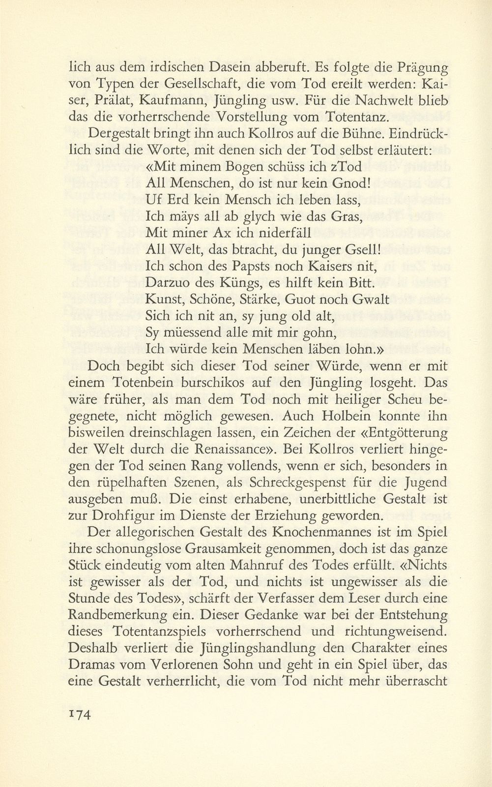 Fünferlei Betrachtungen des Johannes Kollros – Seite 19