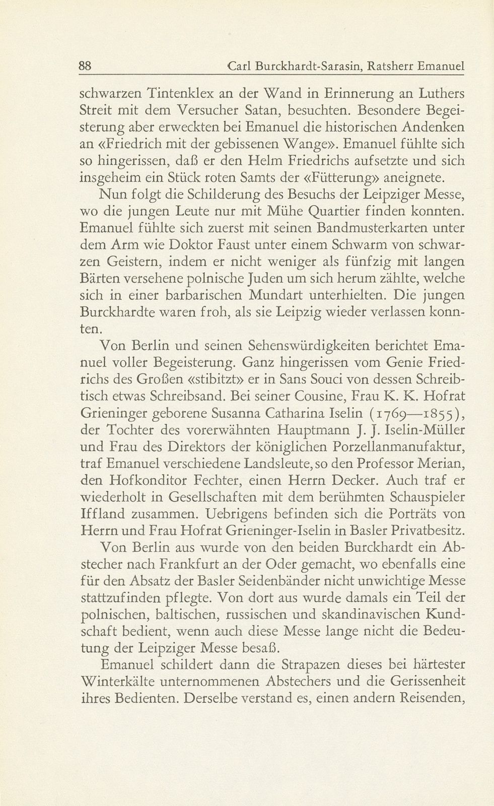 Ratsherr Emanuel Burckhardt-Sarasin und sein ‹Ratsherrenkasten› – Seite 22