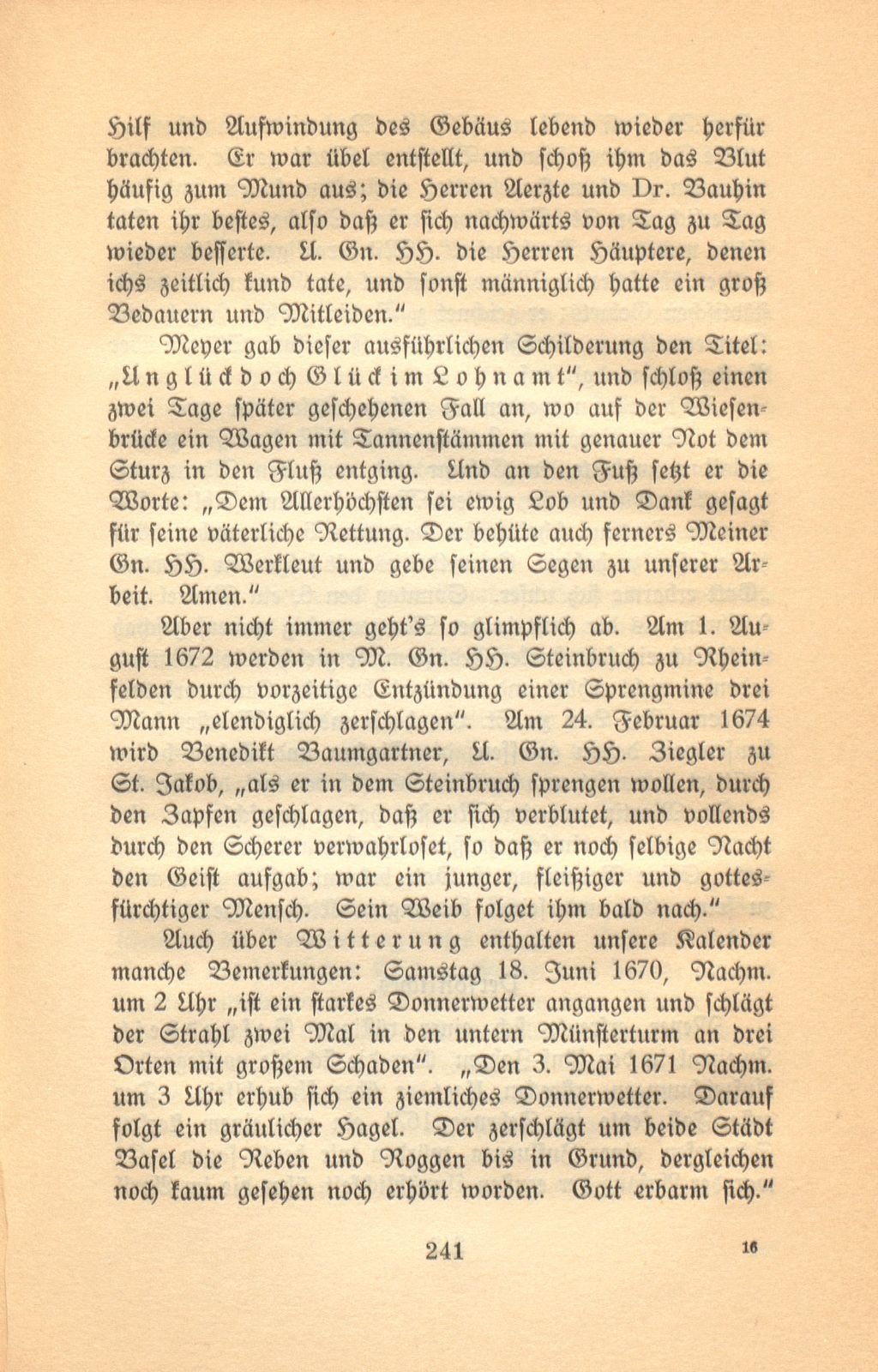 Aus den Aufzeichnungen des Lohnherrn Jakob Meyer 1670-1674 – Seite 29