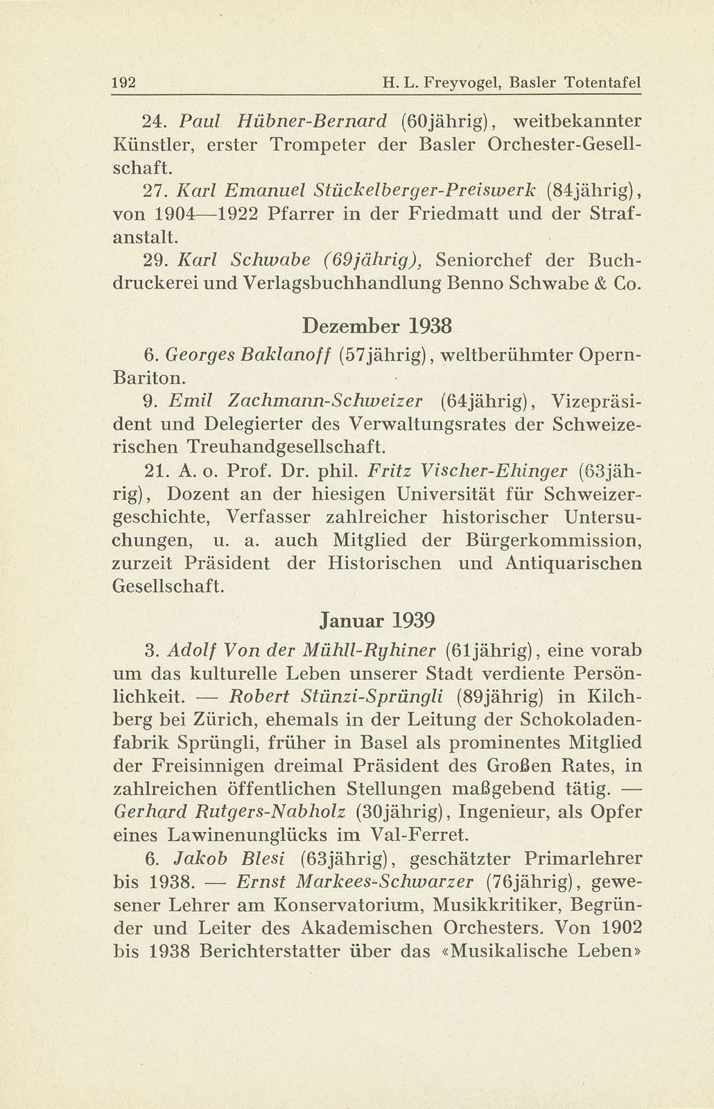 Basler Totentafel vom 1. Oktober 1938 bis 31. September 1939 – Seite 2