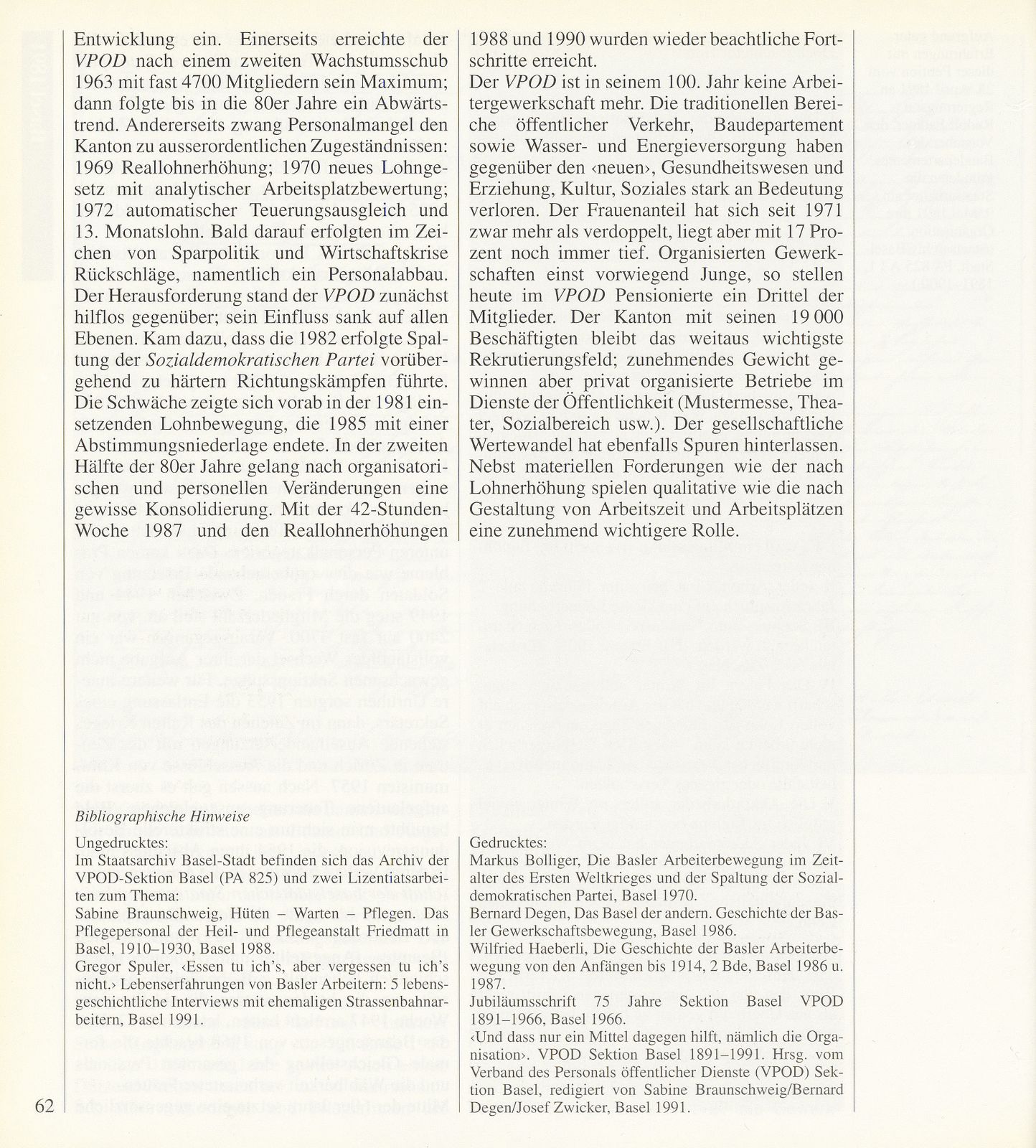 1891: «...behufs Erzielung besserer Lohnverhältnisse, besserer Behandlung von Seiten der Vorgesetzten und Pflege der Kameradschaft und des Solidaritätsgefühles...» – Seite 5