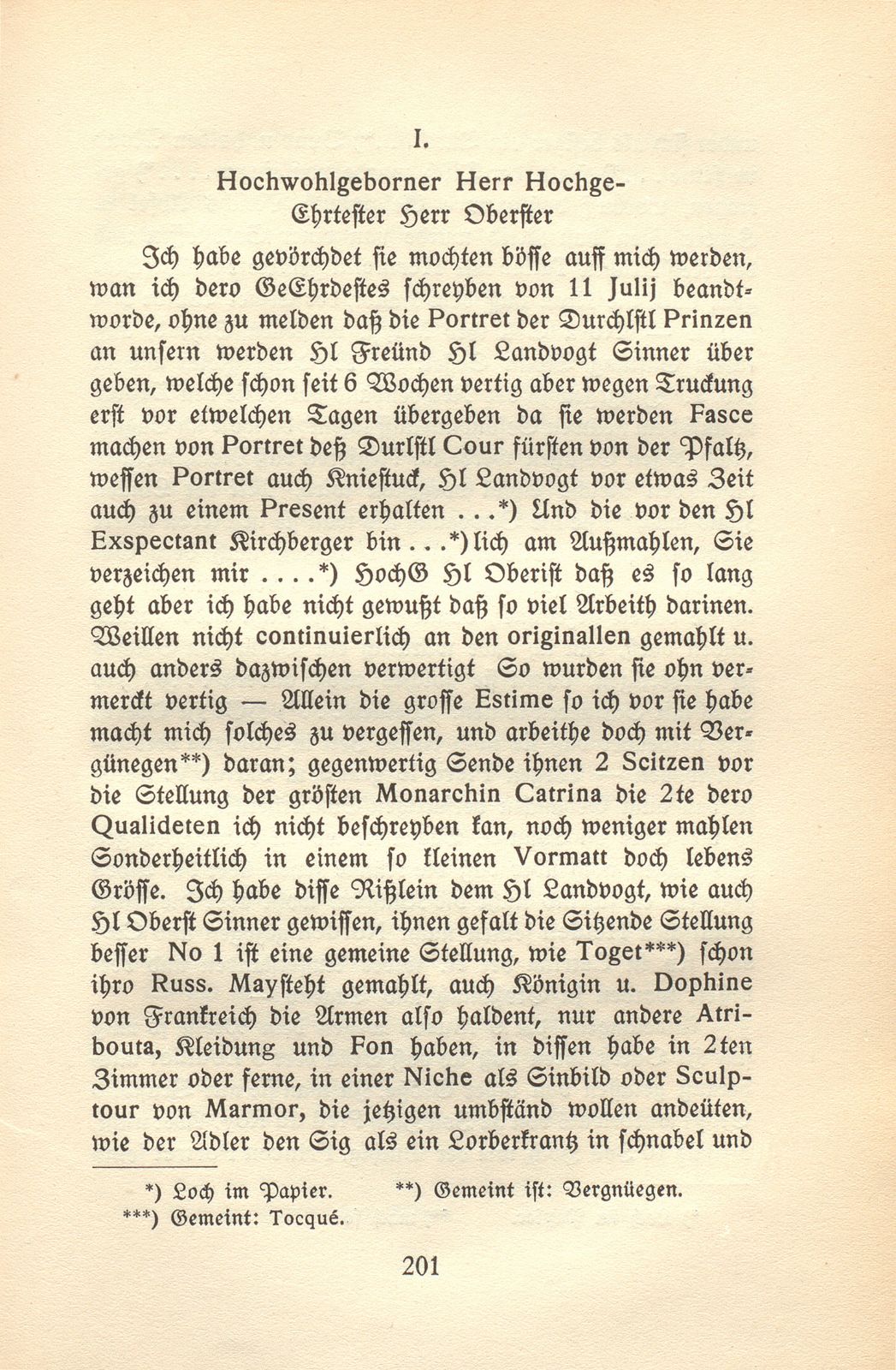 C.F. von Staal und Emanuel Handmann. (Nebst acht Briefen des Künstlers.) – Seite 7