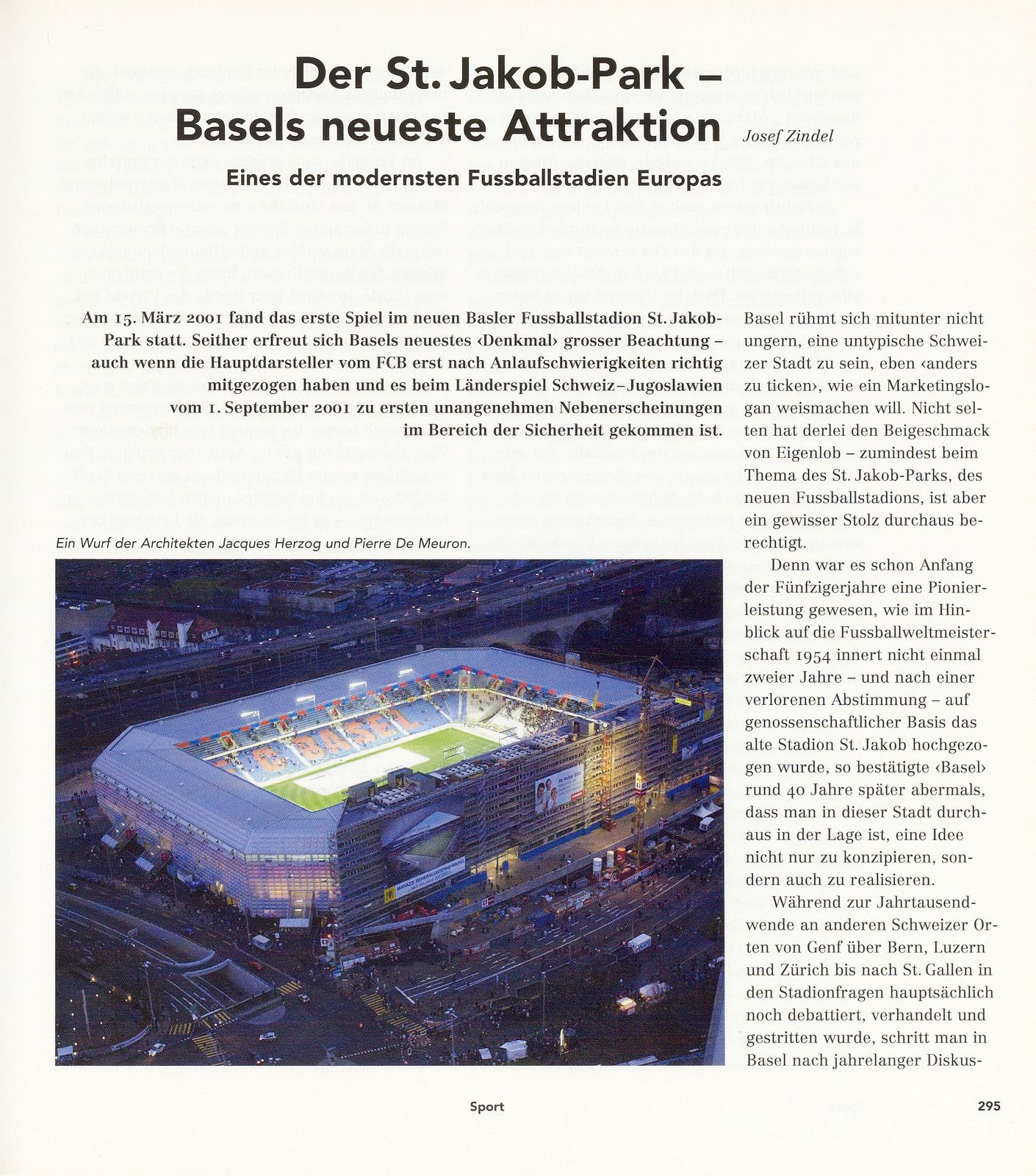 Basel kickt anders – der neue St. Jakob-Park – Seite 1