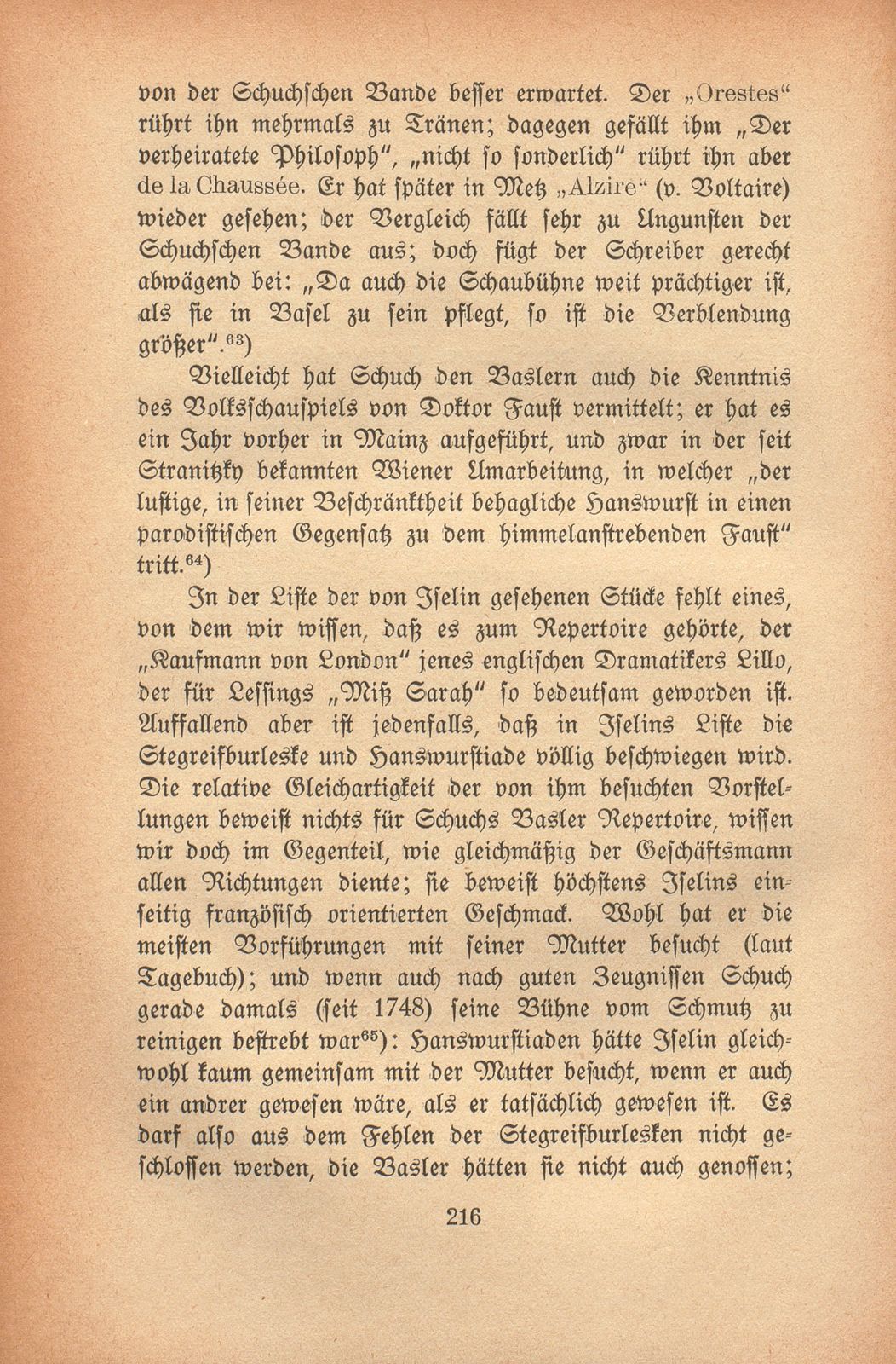 Basels Komödienwesen im 18. Jahrhundert – Seite 40