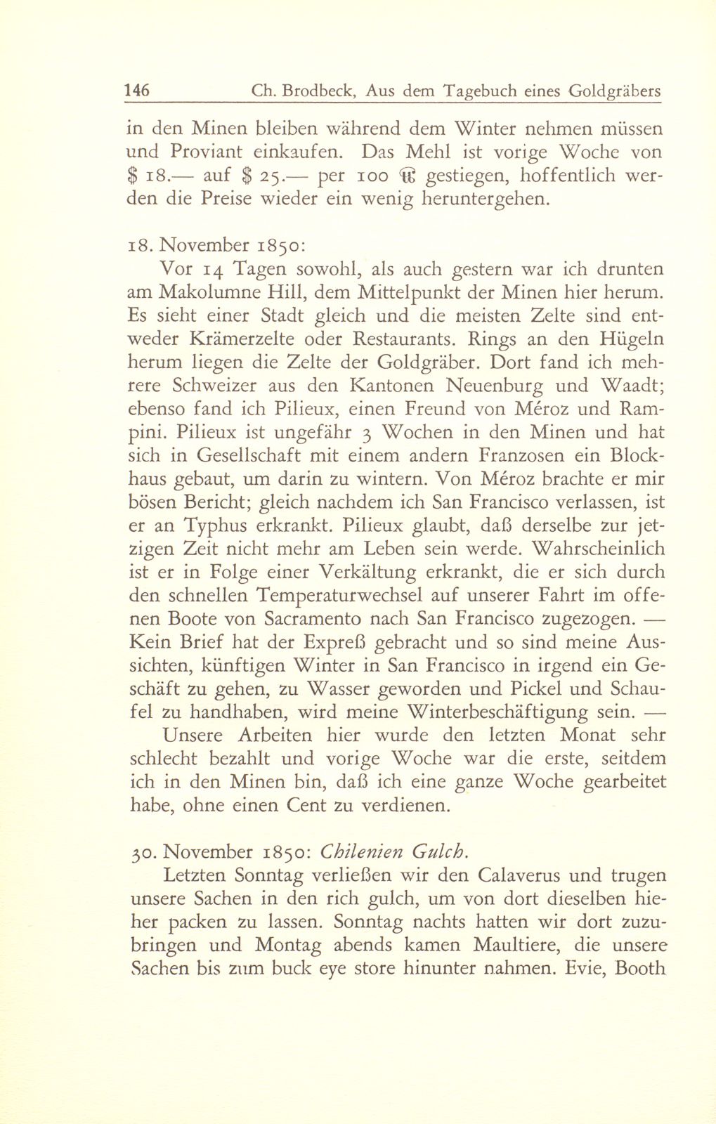 Aus dem Tagebuch eines Goldgräbers in Kalifornien [J. Chr. Brodbeck] – Seite 25