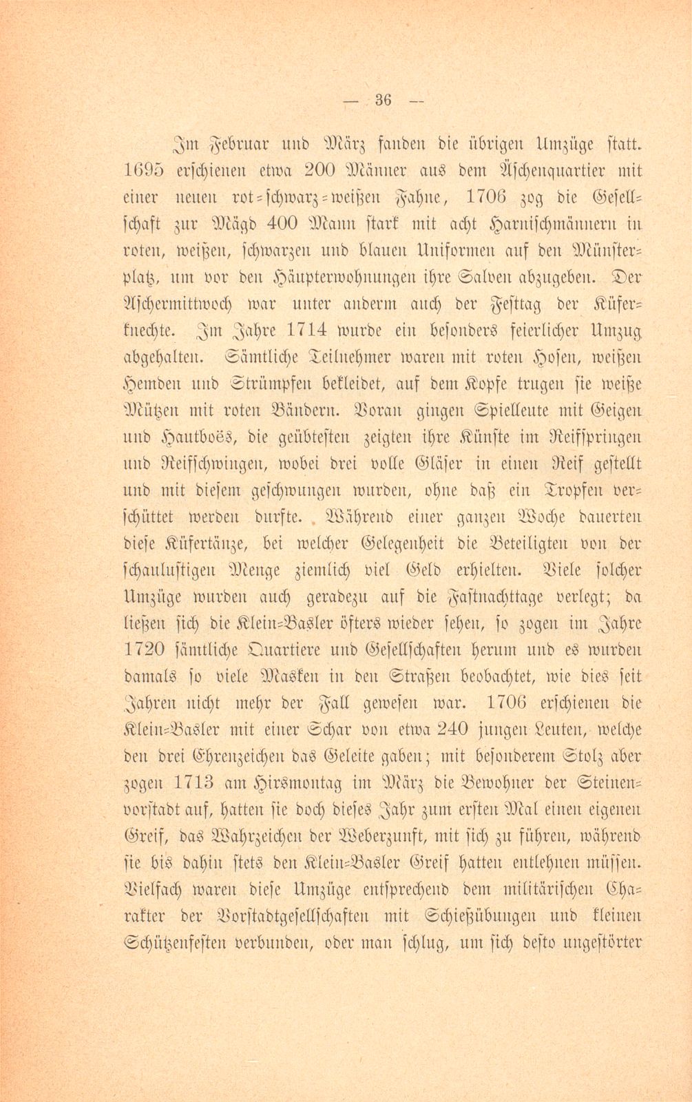 Mitteilungen aus einer Basler Chronik des beginnenden XVIII. Jahrhunderts [Sam. v. Brunn] – Seite 16