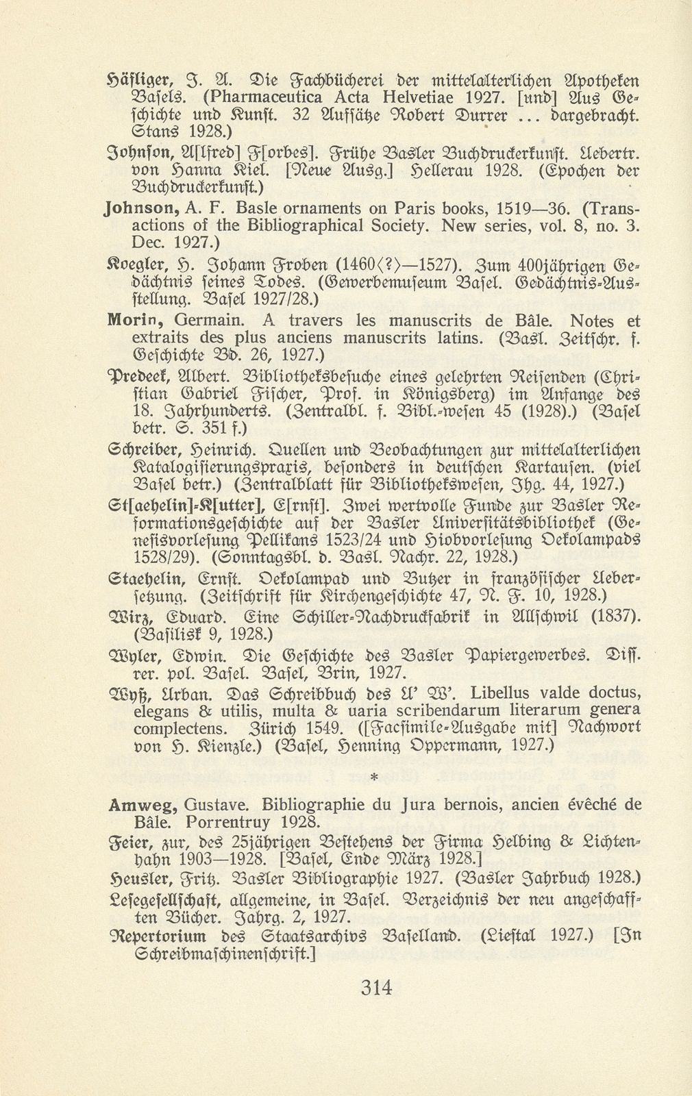 Basler Bibliographie 1928 – Seite 8