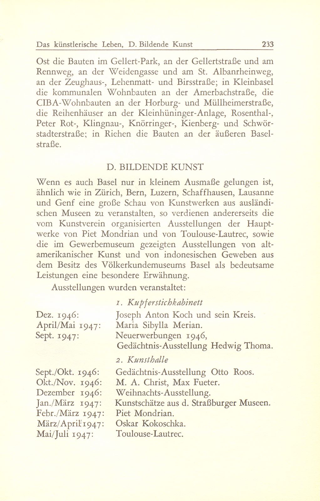 Das künstlerische Leben in Basel vom 1. Oktober 1946 bis 30. September 1947 – Seite 5