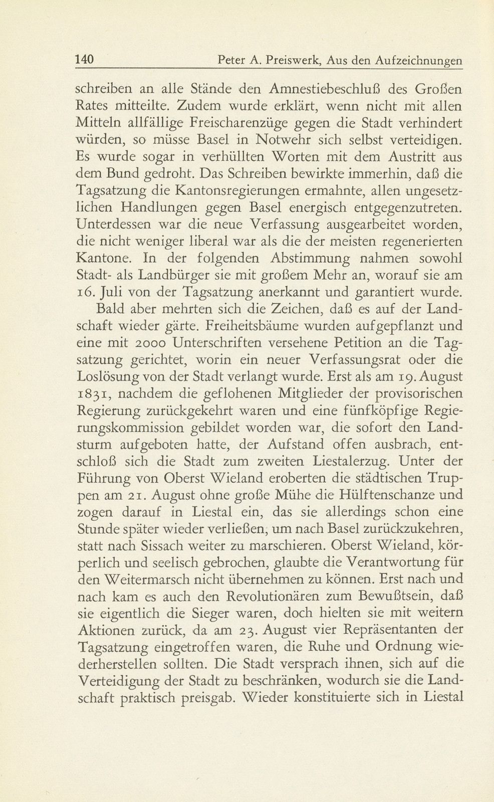 Aus den Aufzeichnungen des Hieronymus Bernoulli-Respinger – Seite 4