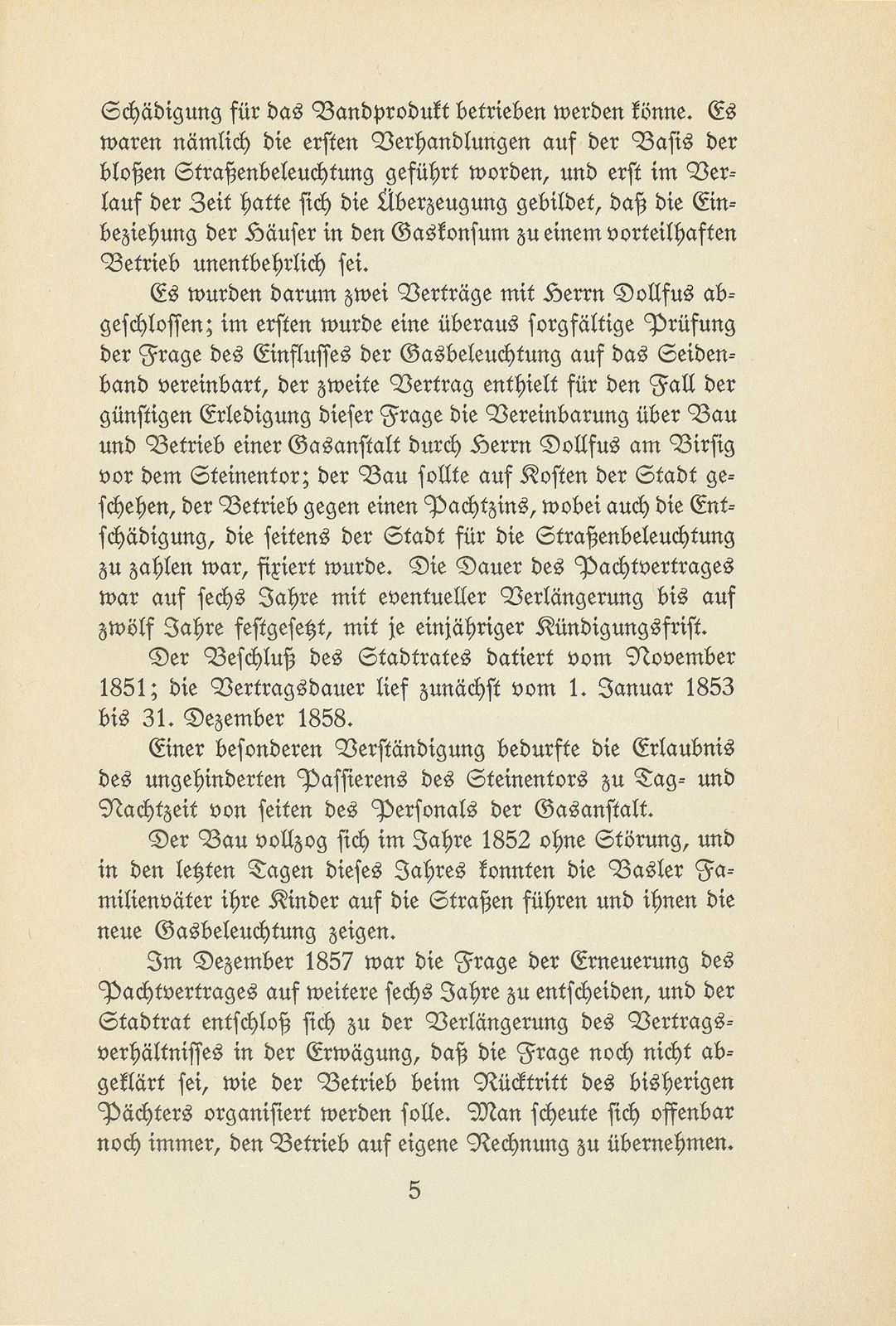 Die Anfänge der öffentlichen Betriebe der Stadt Basel – Seite 5