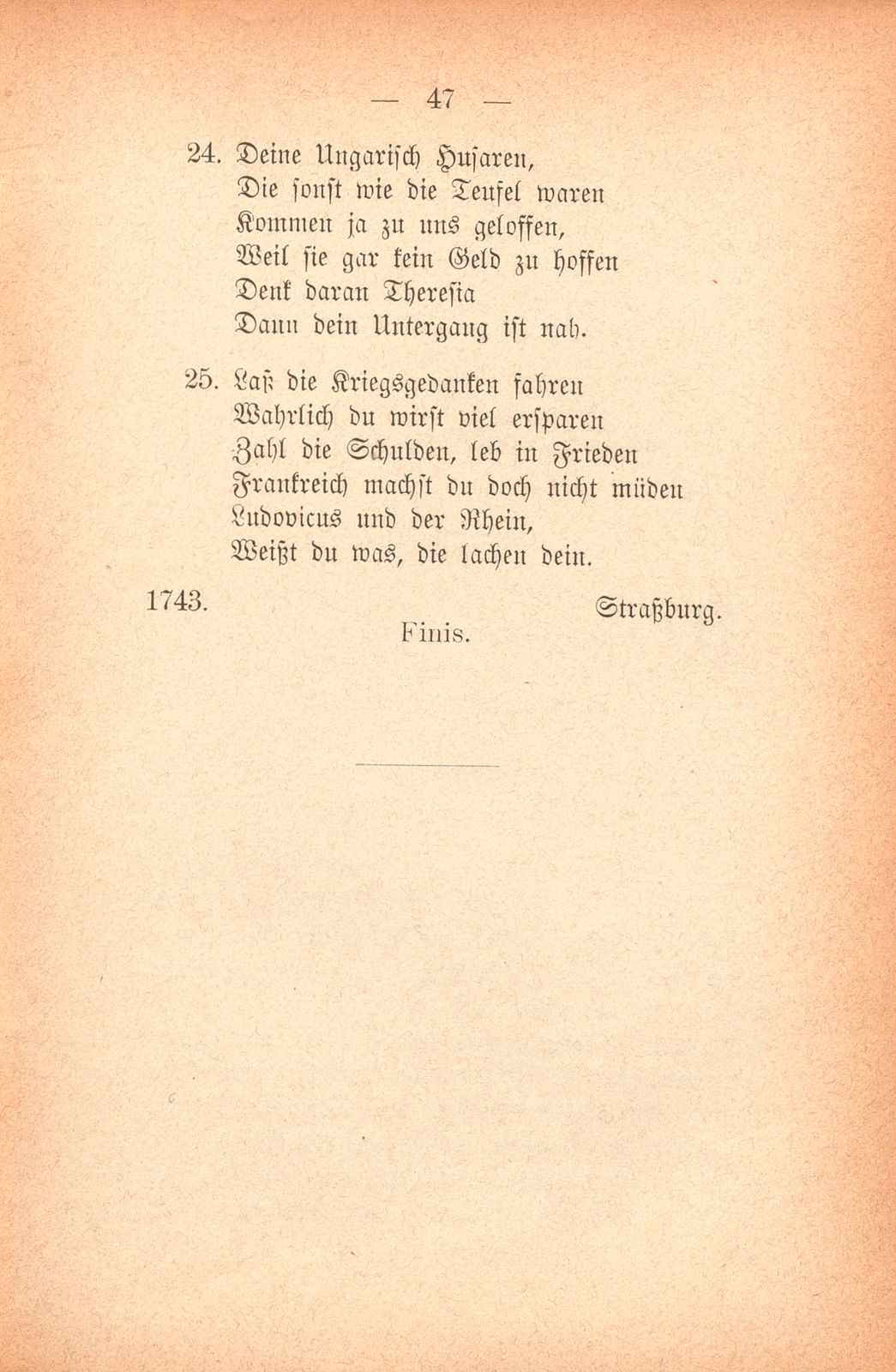 Ein politisches Gedicht aus dem Elsass vom Jahre 1743 – Seite 13