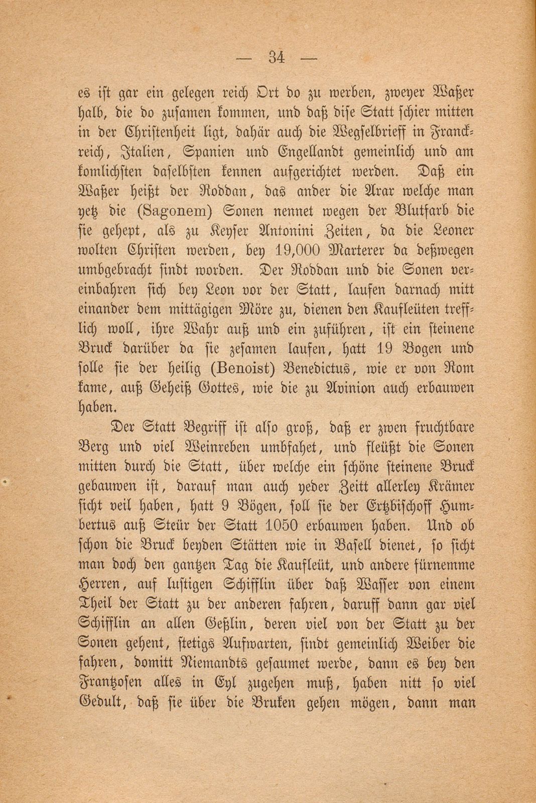 Beschreibung Thomä Platters Reyssen, die er von Basell auss in Franckreich gethan hatt anno 1595 – Seite 22